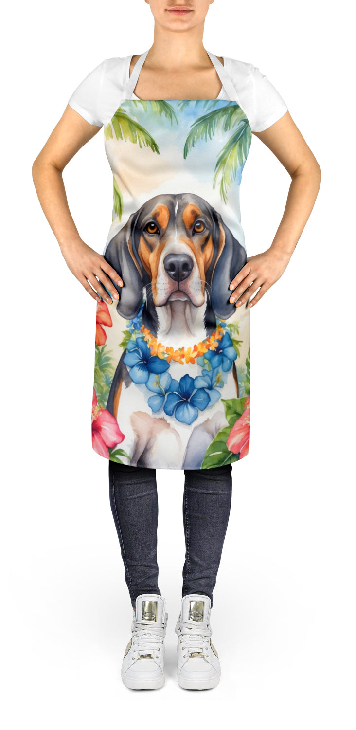 American English Coonhound Luau Apron