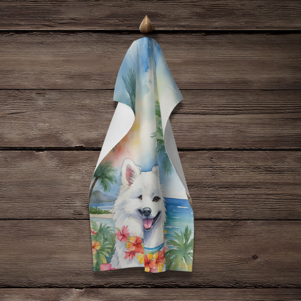 American Eskimo Luau Kitchen Towel