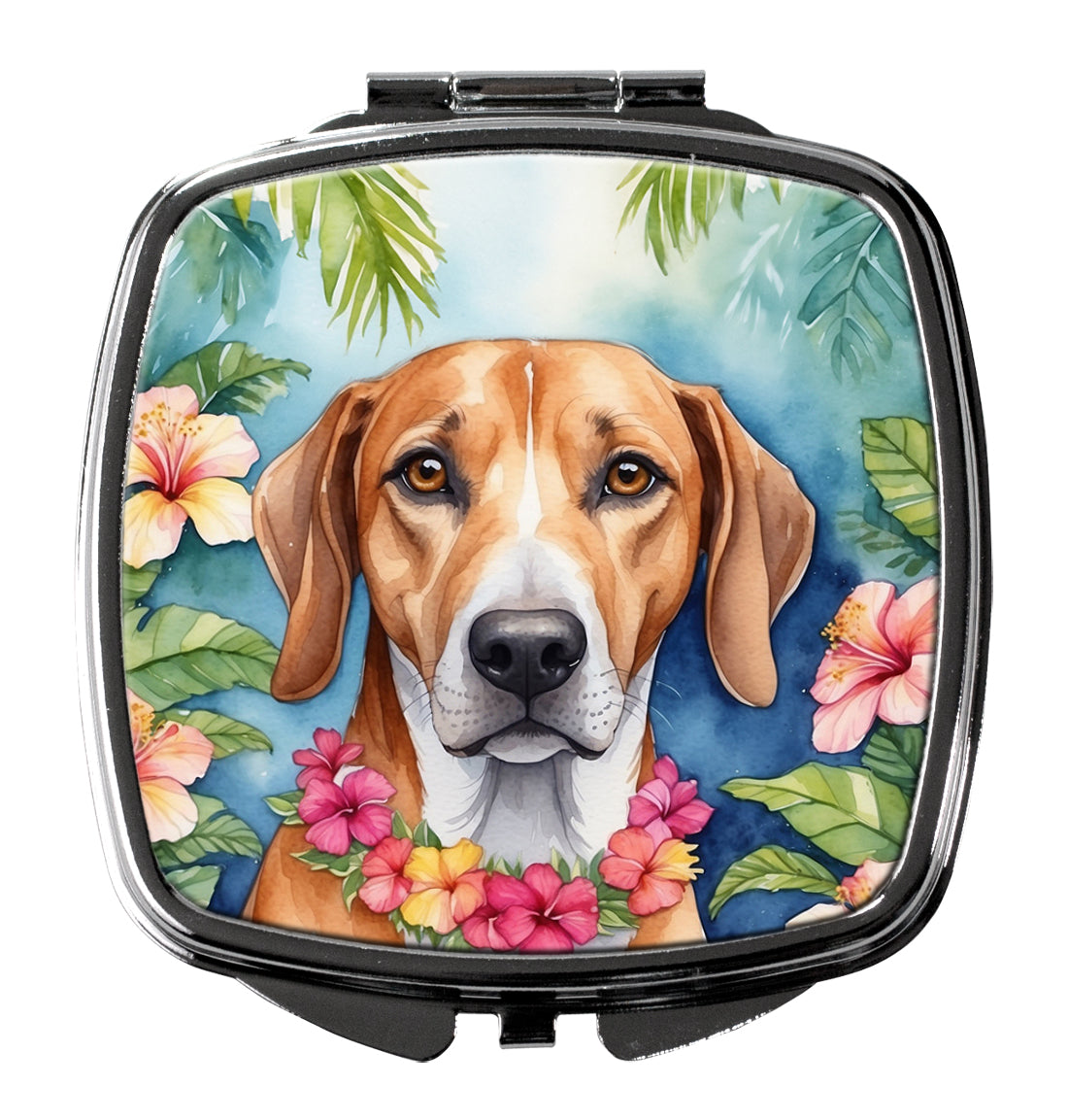 Buy this American Foxhound Luau Compact Mirror