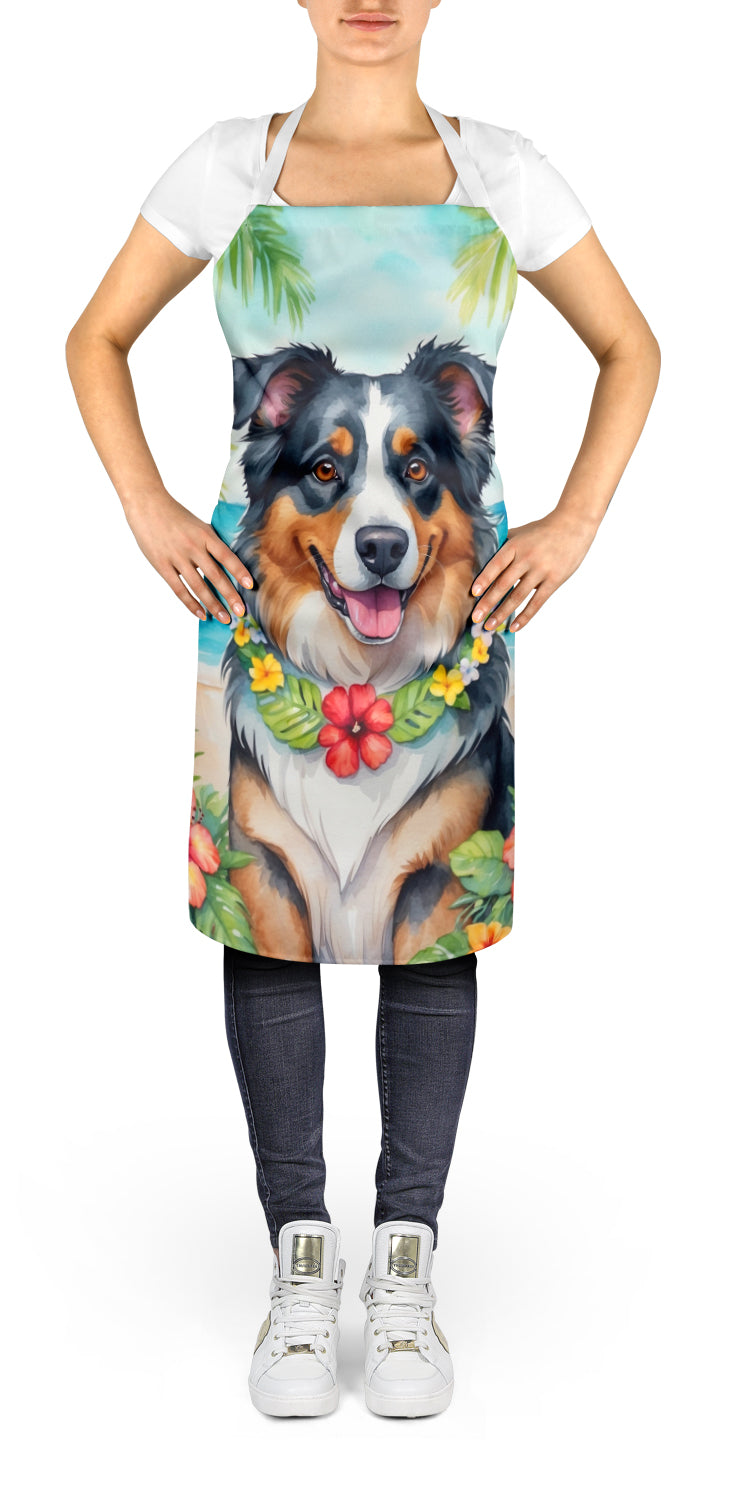 Australian Shepherd Luau Apron