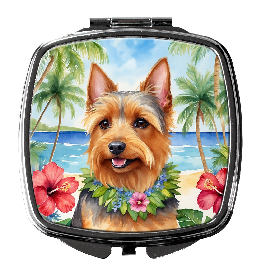 Buy this Australian Terrier Luau Compact Mirror