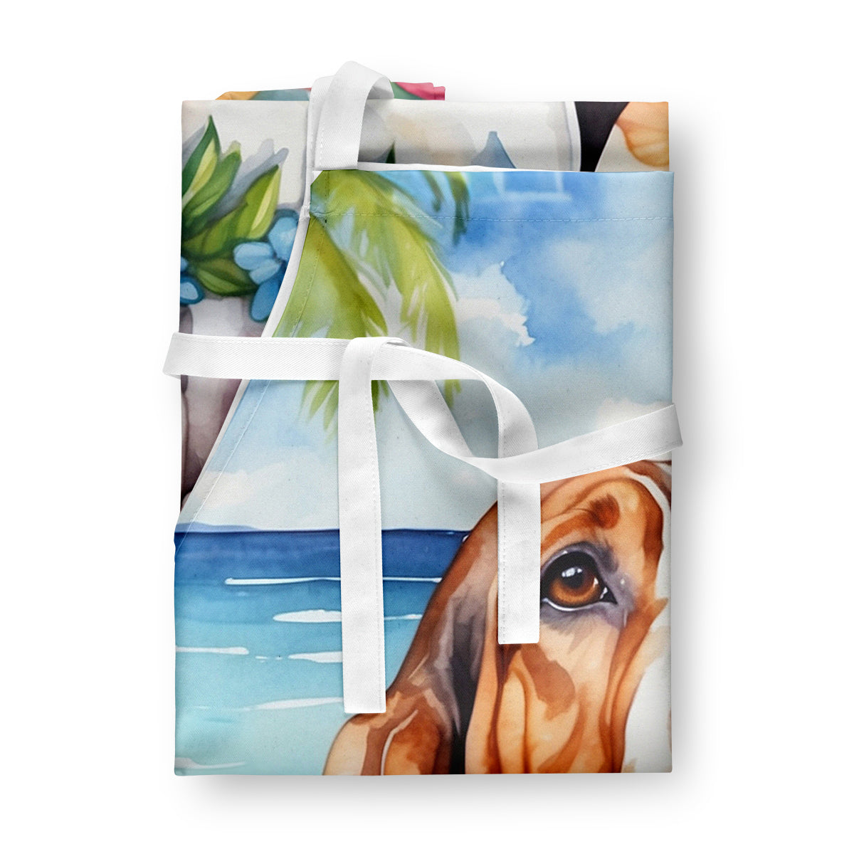 Basset Hound Luau Apron