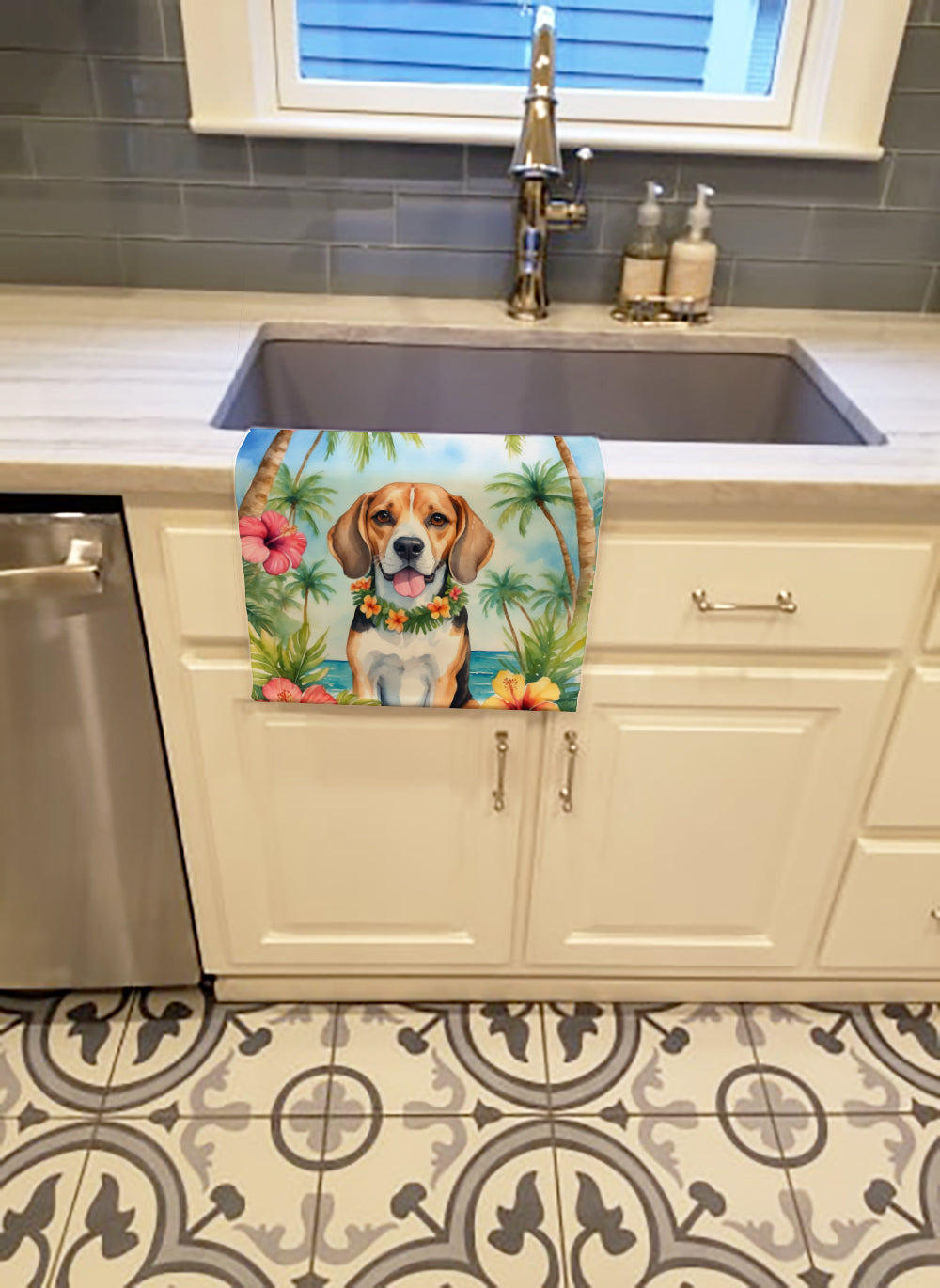 Beagle Luau Kitchen Towel