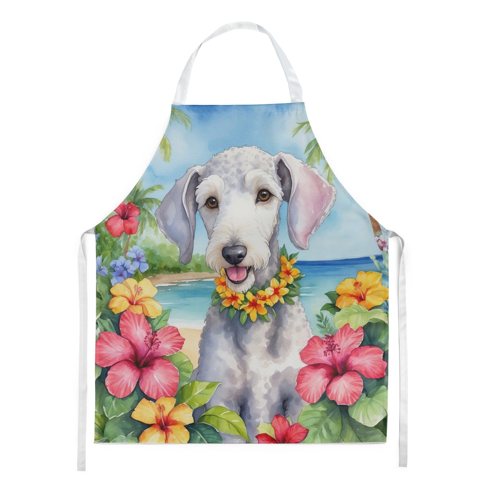 Buy this Bedlington Terrier Luau Apron