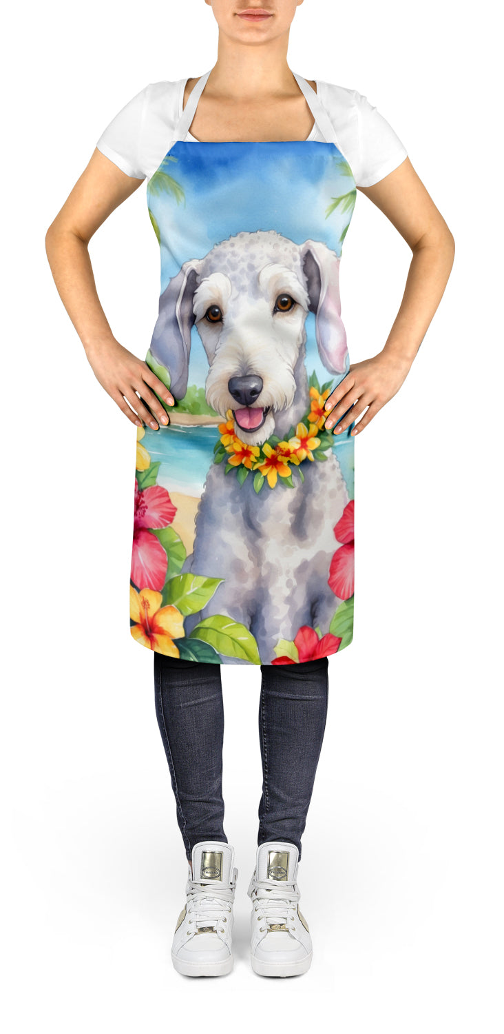 Bedlington Terrier Luau Apron