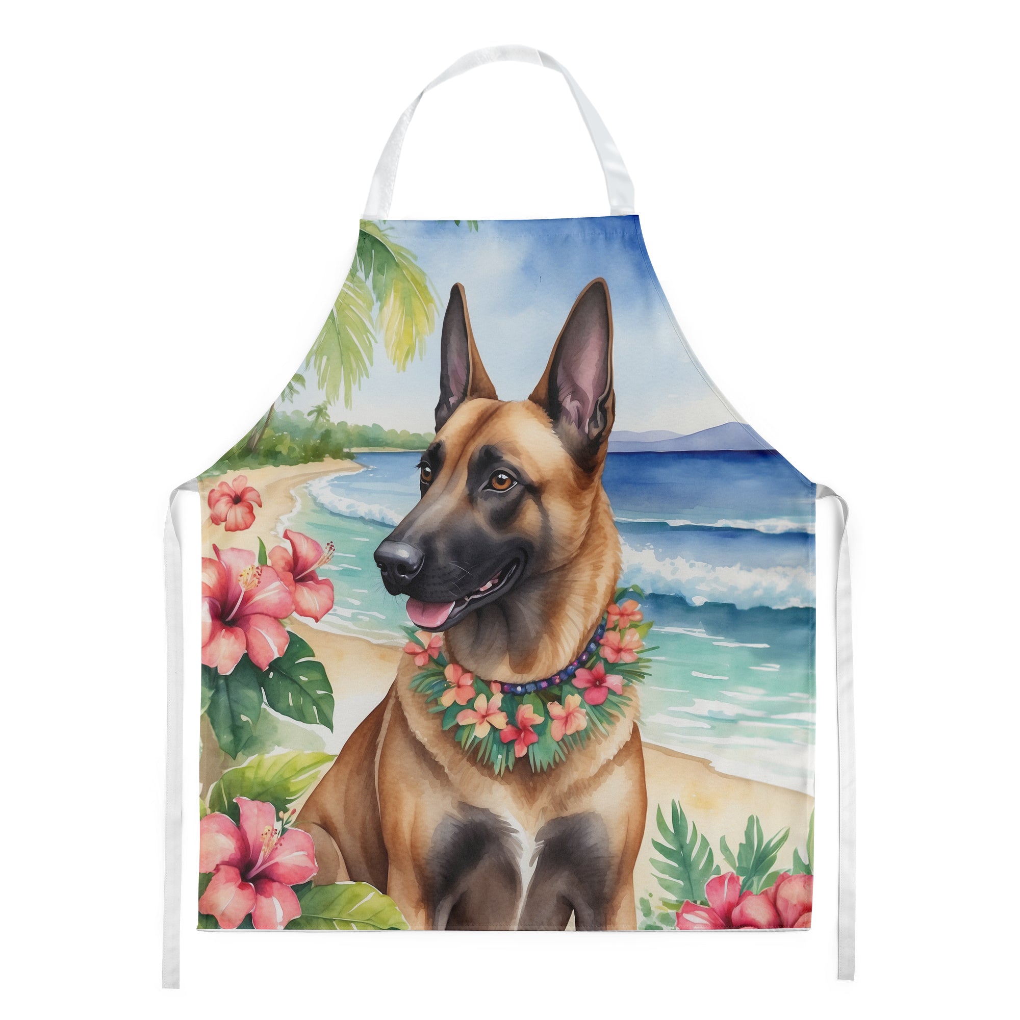 Buy this Belgian Malinois Luau Apron