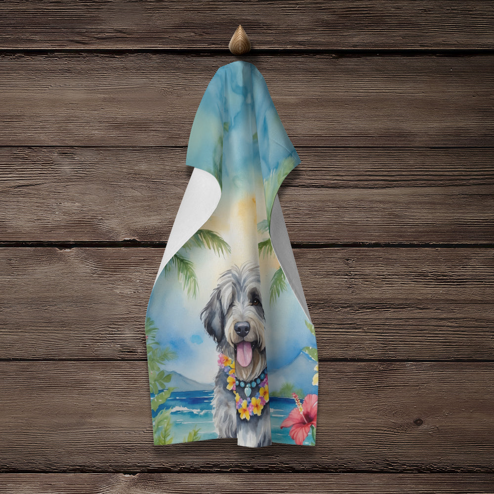 Bergamasco Sheepdog Luau Kitchen Towel