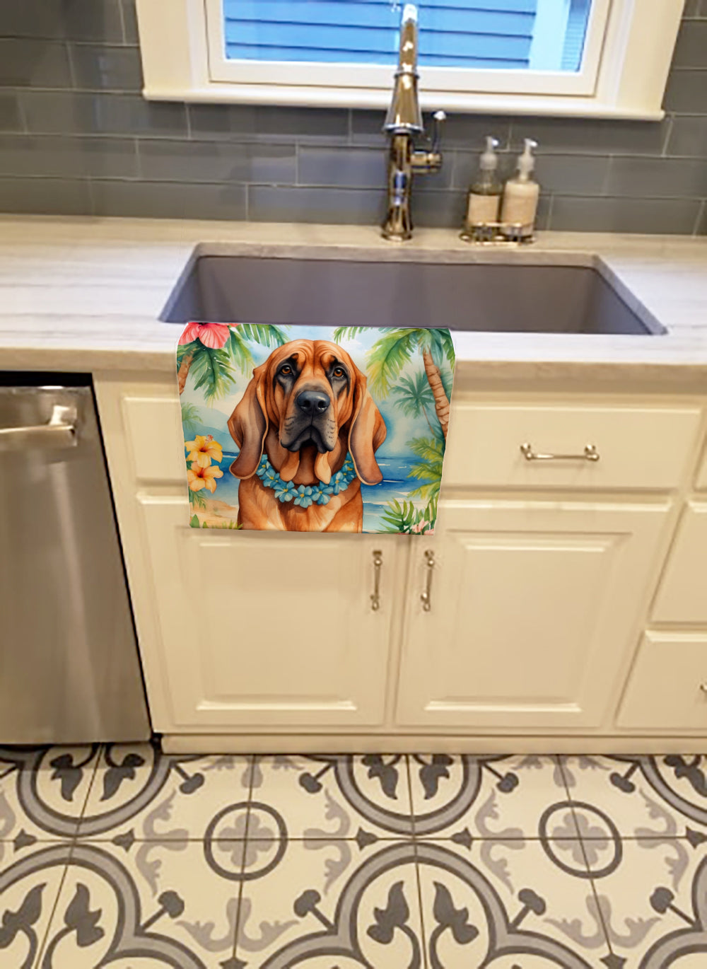 Buy this Bloodhound Luau Kitchen Towel