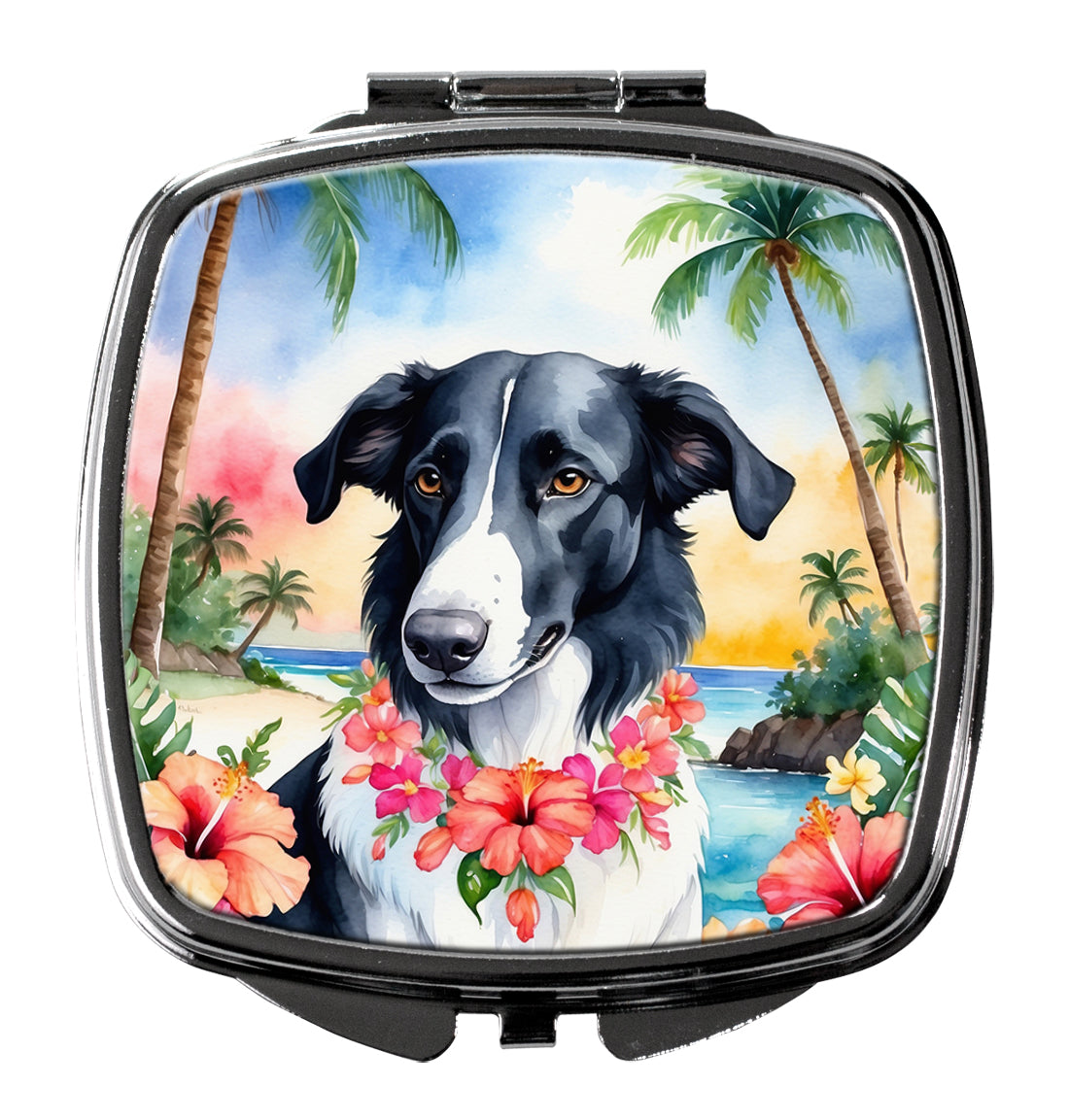 Buy this Borzoi Luau Compact Mirror