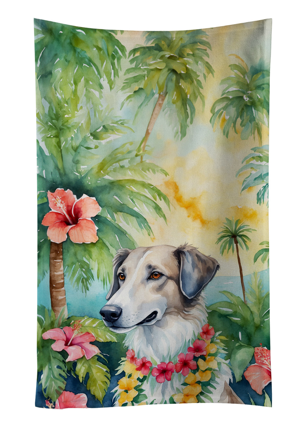 Buy this Borzoi Luau Kitchen Towel