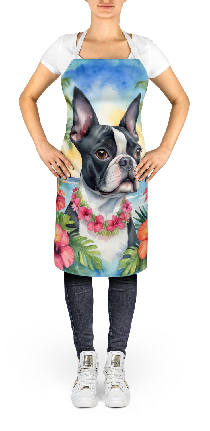 Buy this Boston Terrier Luau Apron