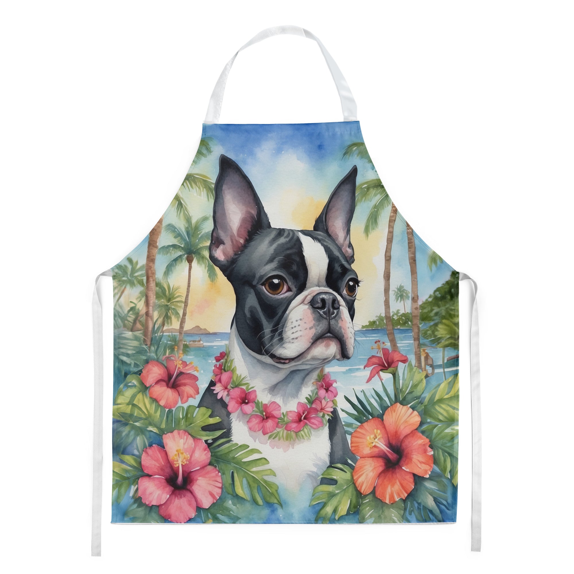 Buy this Boston Terrier Luau Apron