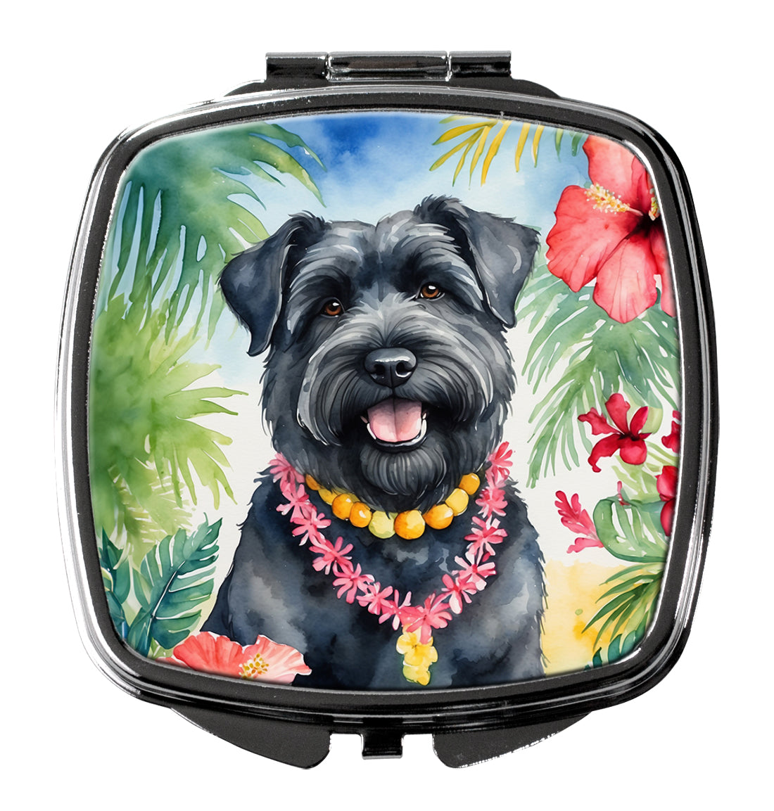 Buy this Bouvier des Flandres Luau Compact Mirror