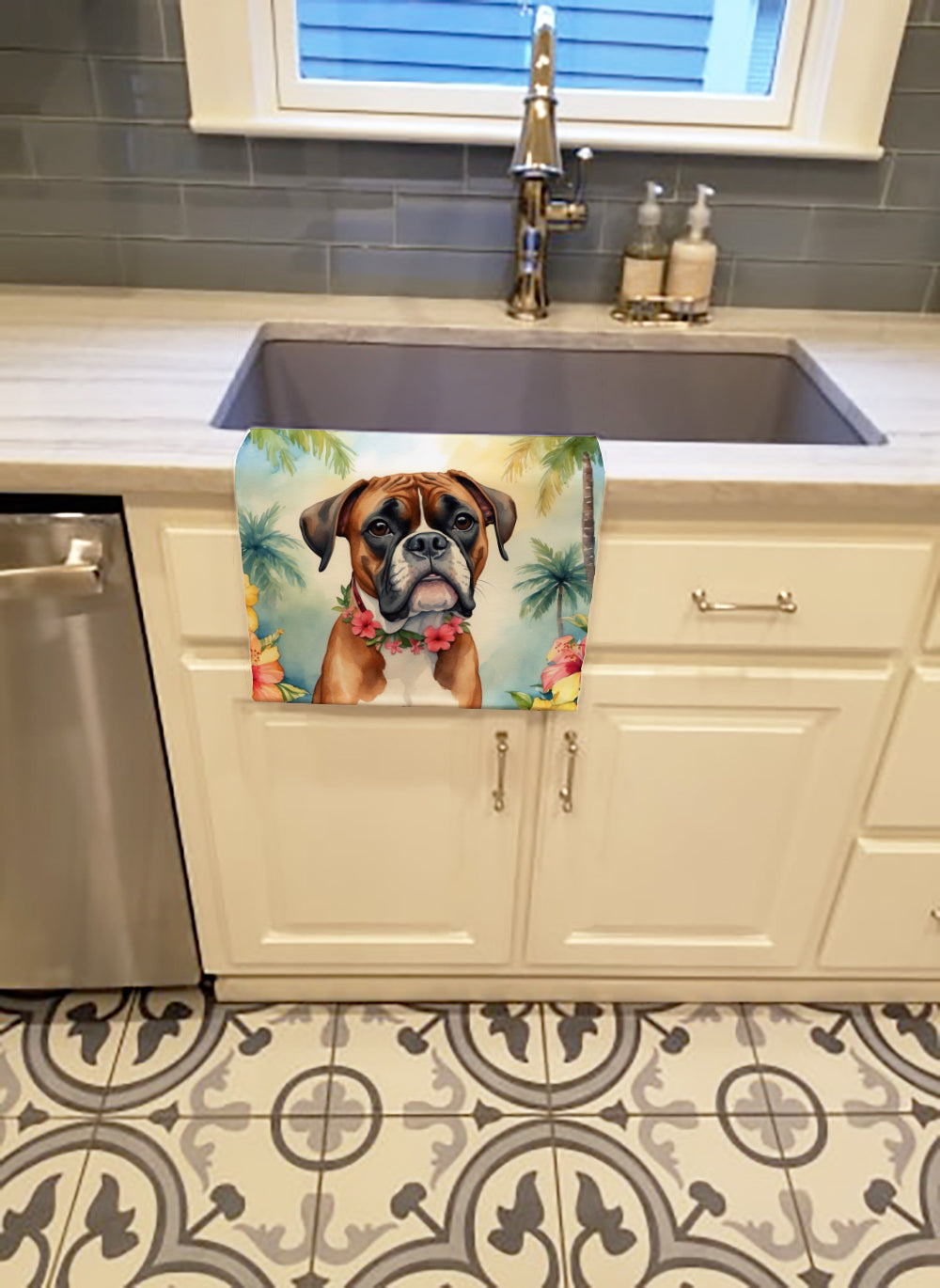 Buy this Boxer Luau Kitchen Towel