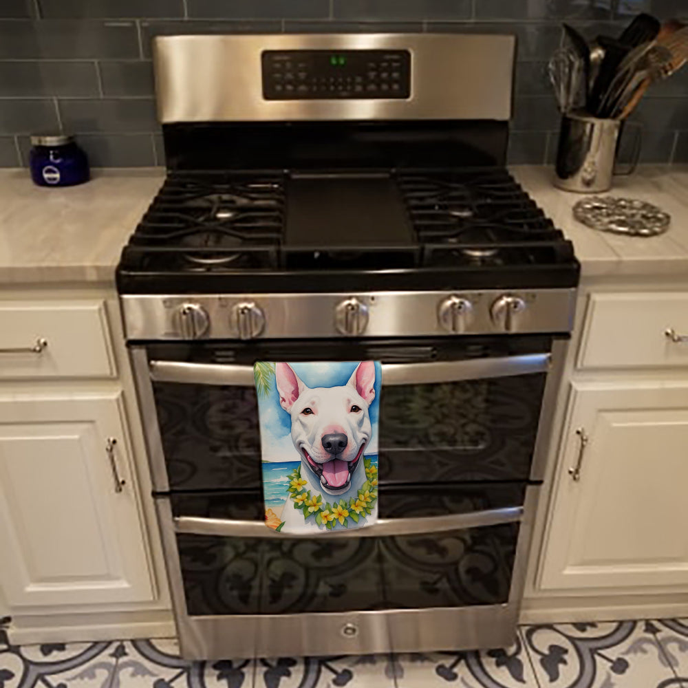 Bull Terrier Luau Kitchen Towel