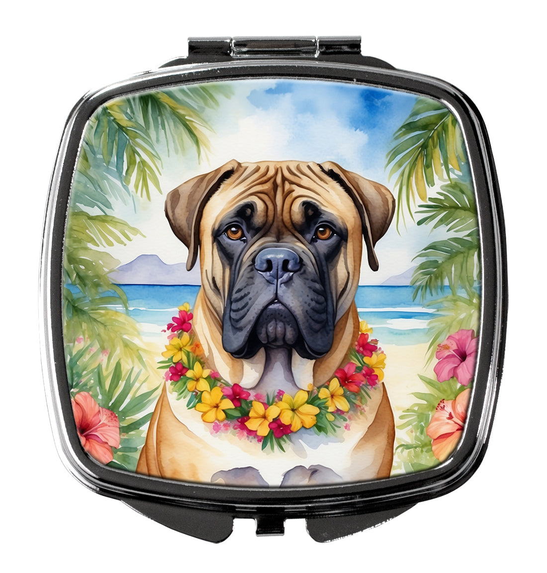 Buy this Bullmastiff Luau Compact Mirror