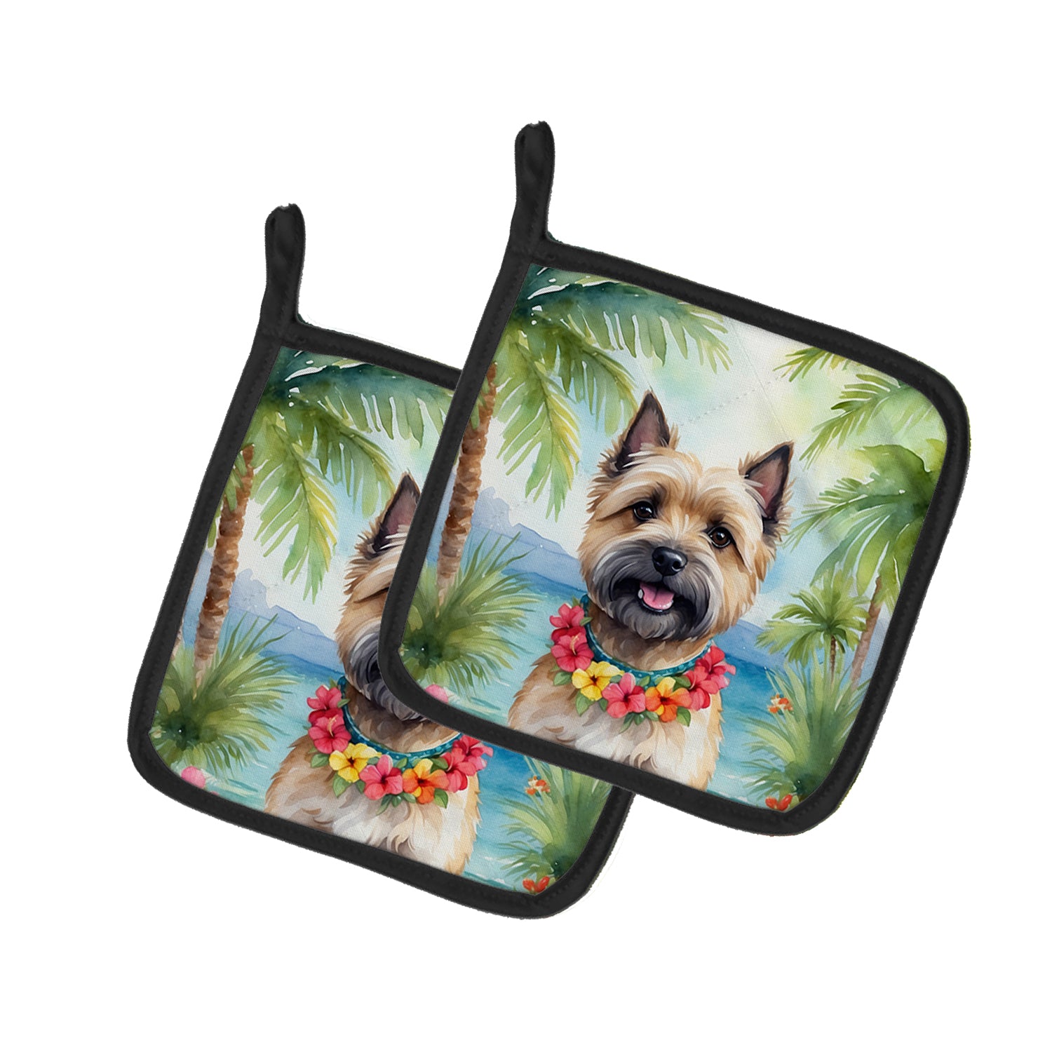 Buy this Cairn Terrier Luau Pair of Pot Holders