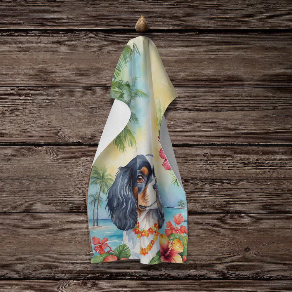 Cavalier Spaniel Luau Kitchen Towel