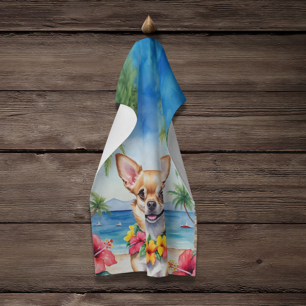 Chihuahua Luau Kitchen Towel