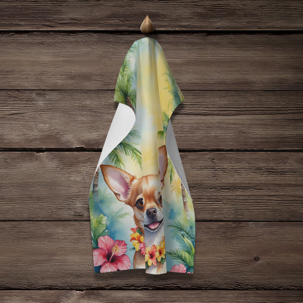 Chihuahua Luau Kitchen Towel