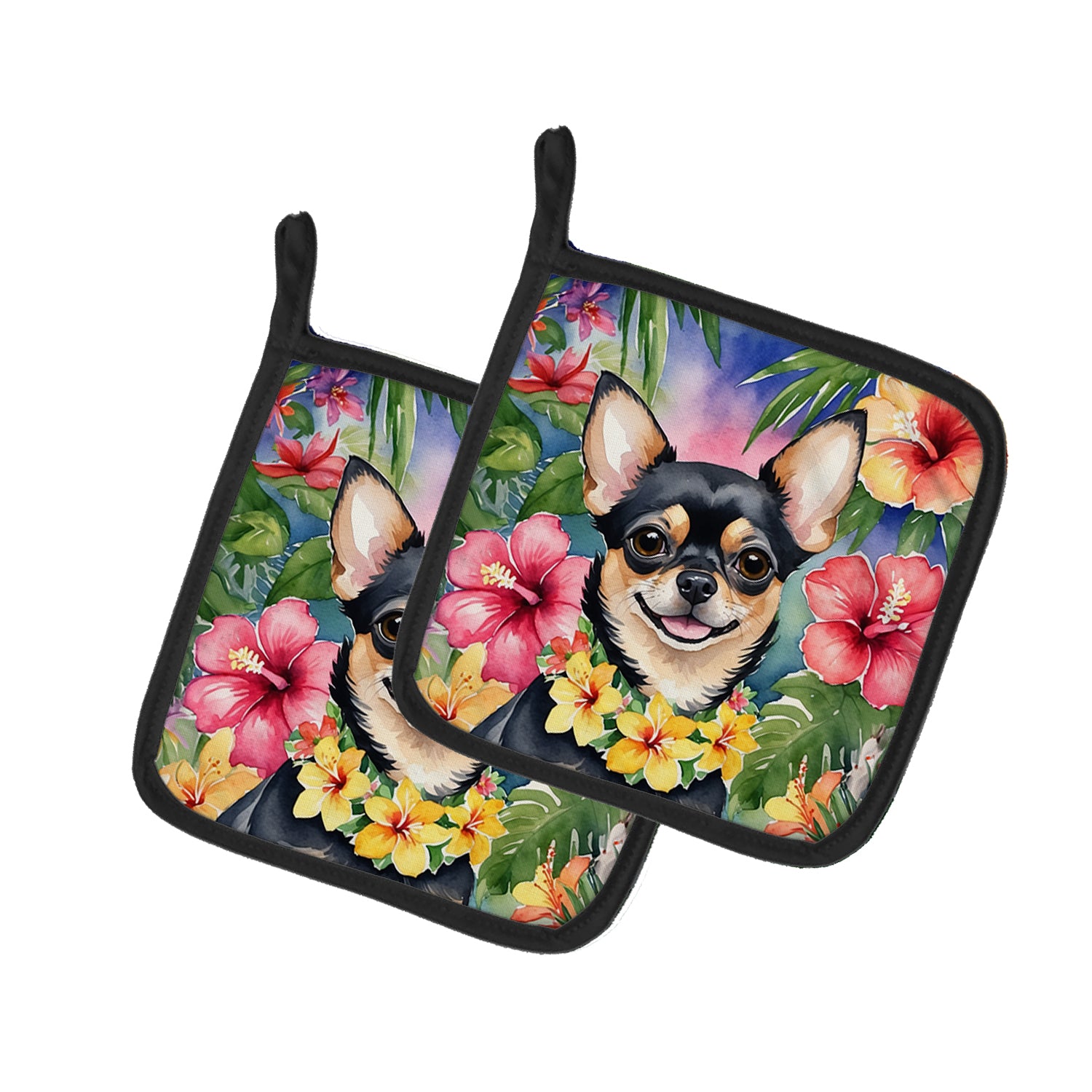 Buy this Chihuahua Luau Pair of Pot Holders