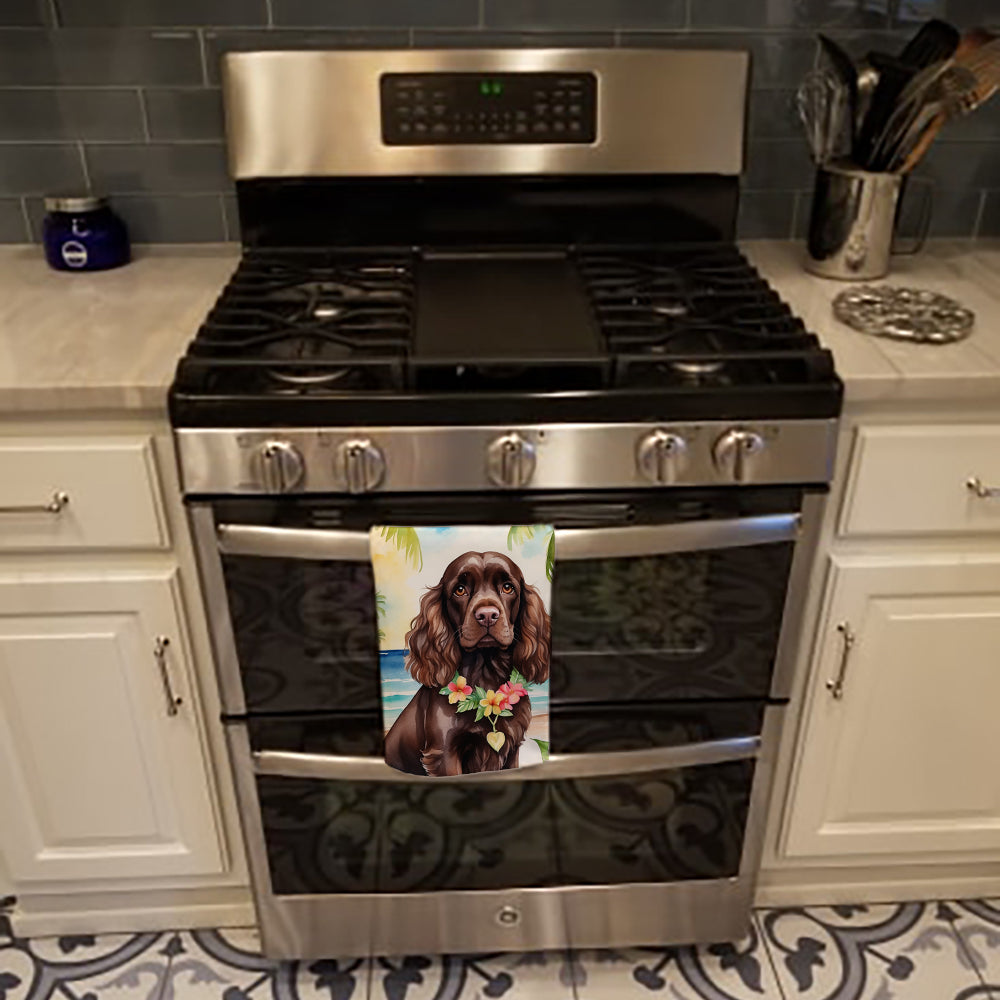 Cocker Spaniel Luau Kitchen Towel