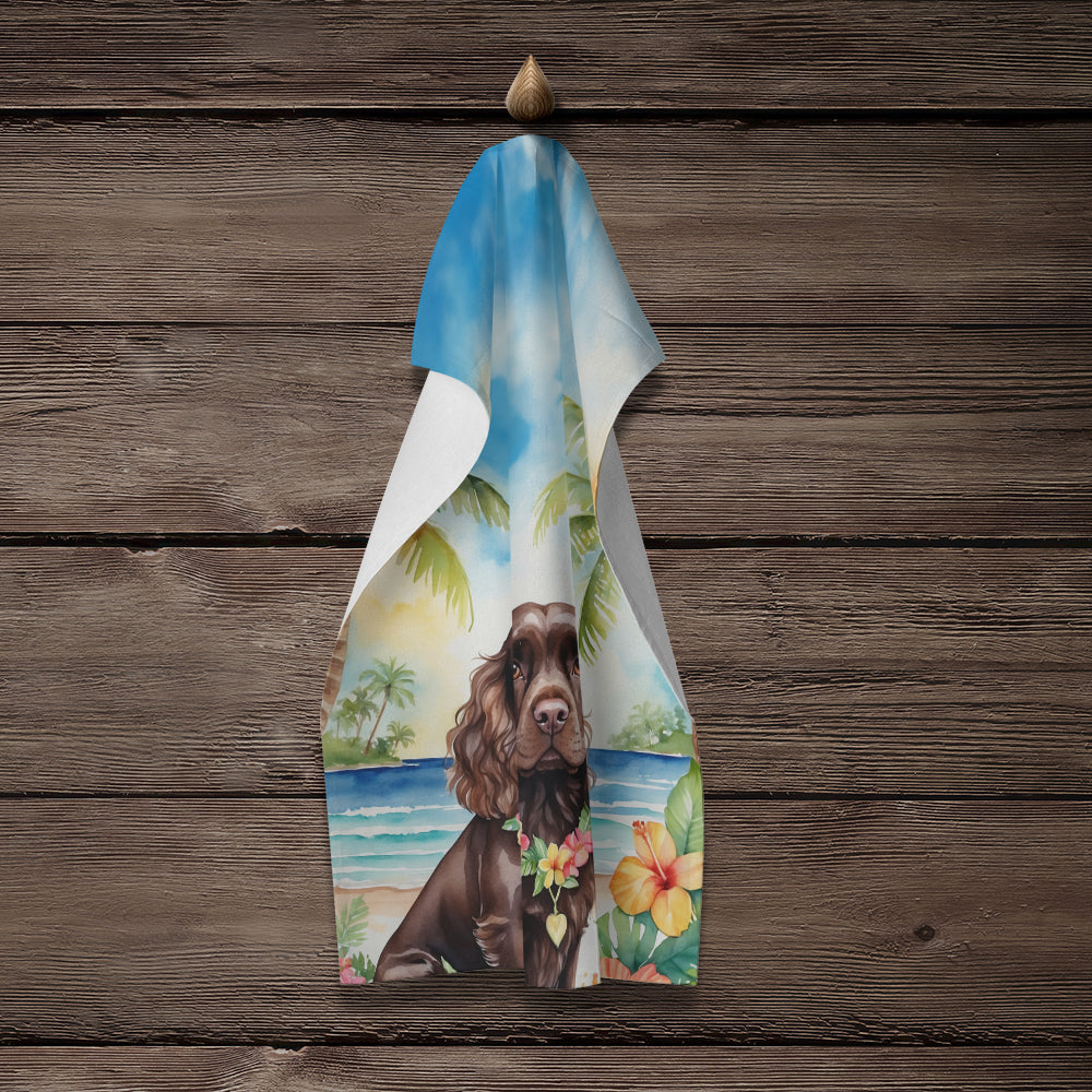 Cocker Spaniel Luau Kitchen Towel