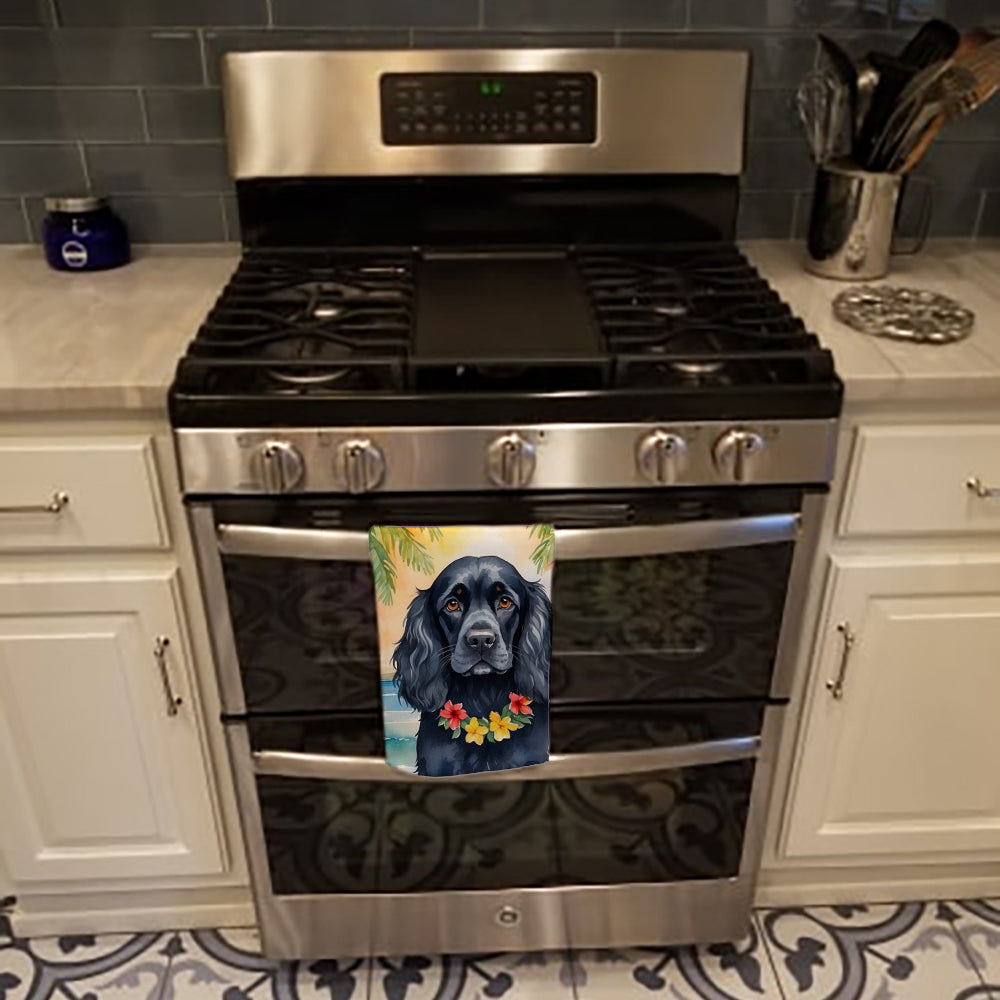 Cocker Spaniel Luau Kitchen Towel