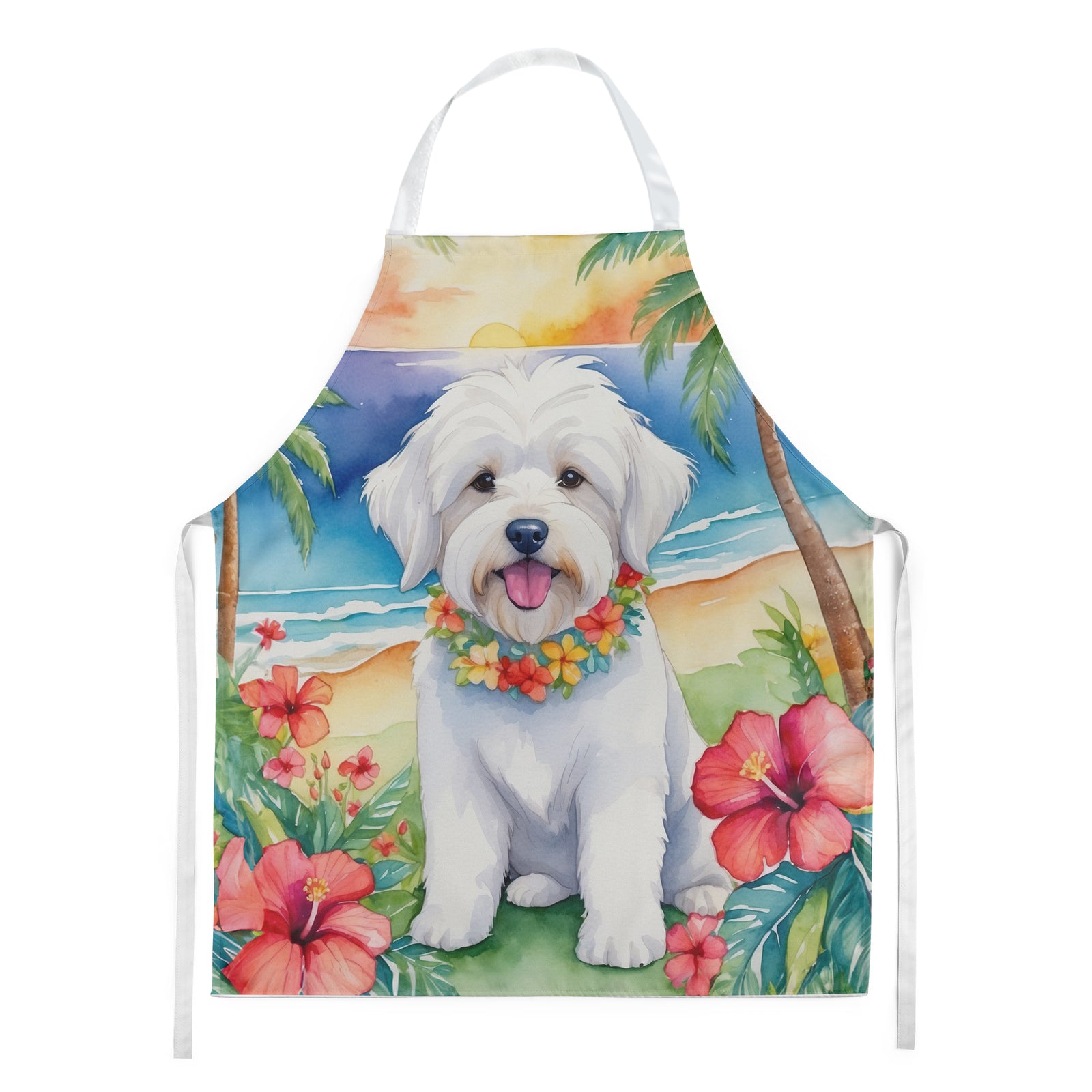 Buy this Coton de Tulear Luau Apron