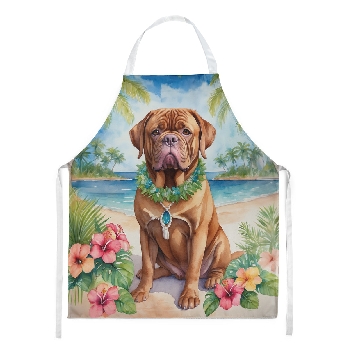 Buy this Dogue de Bordeaux Luau Apron