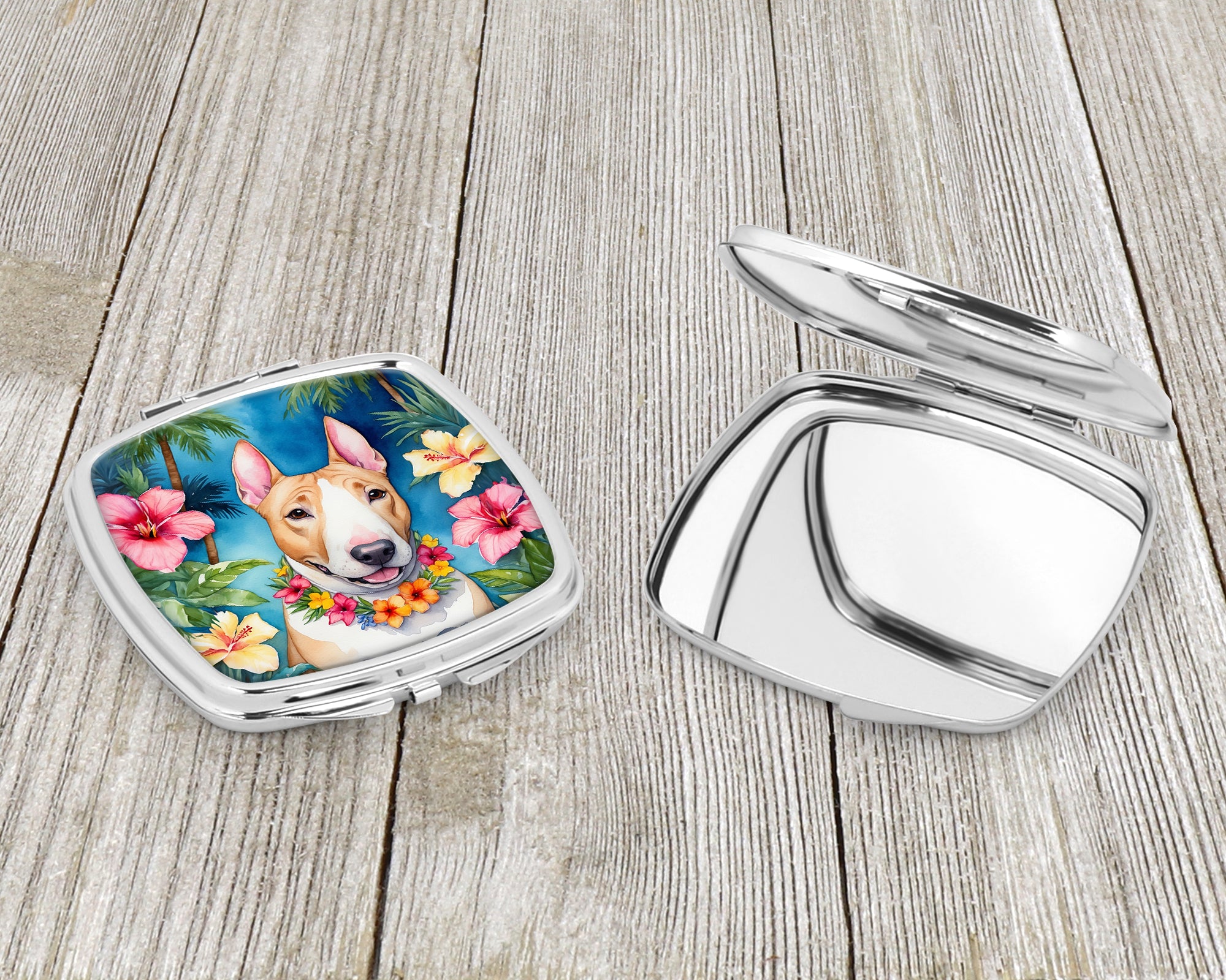 English Bull Terrier Luau Compact Mirror