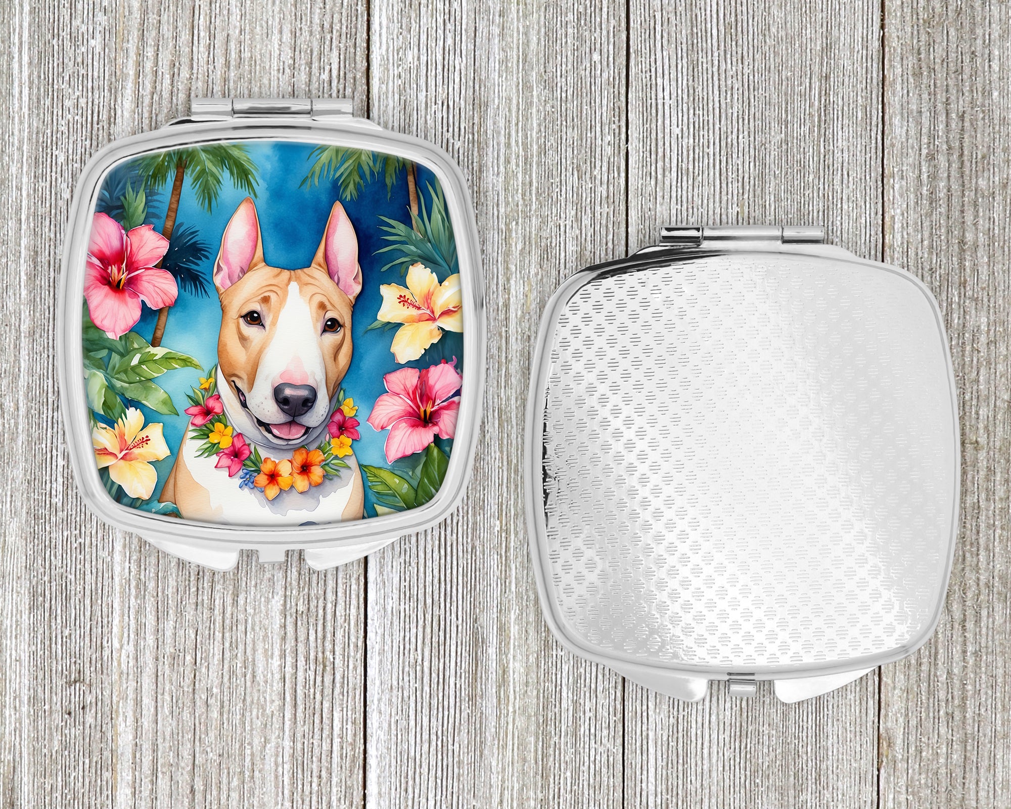 English Bull Terrier Luau Compact Mirror