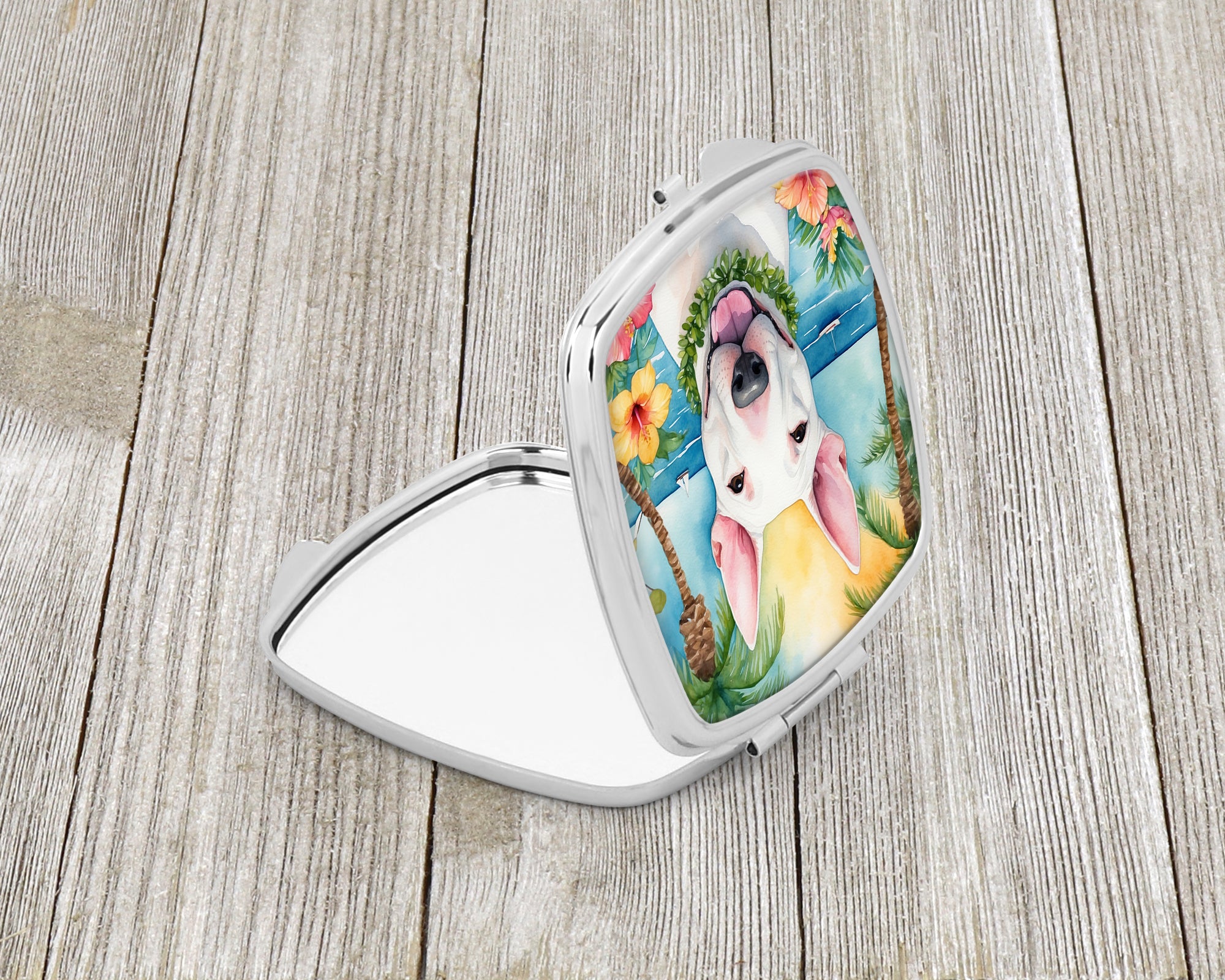 Buy this English Bull Terrier Luau Compact Mirror