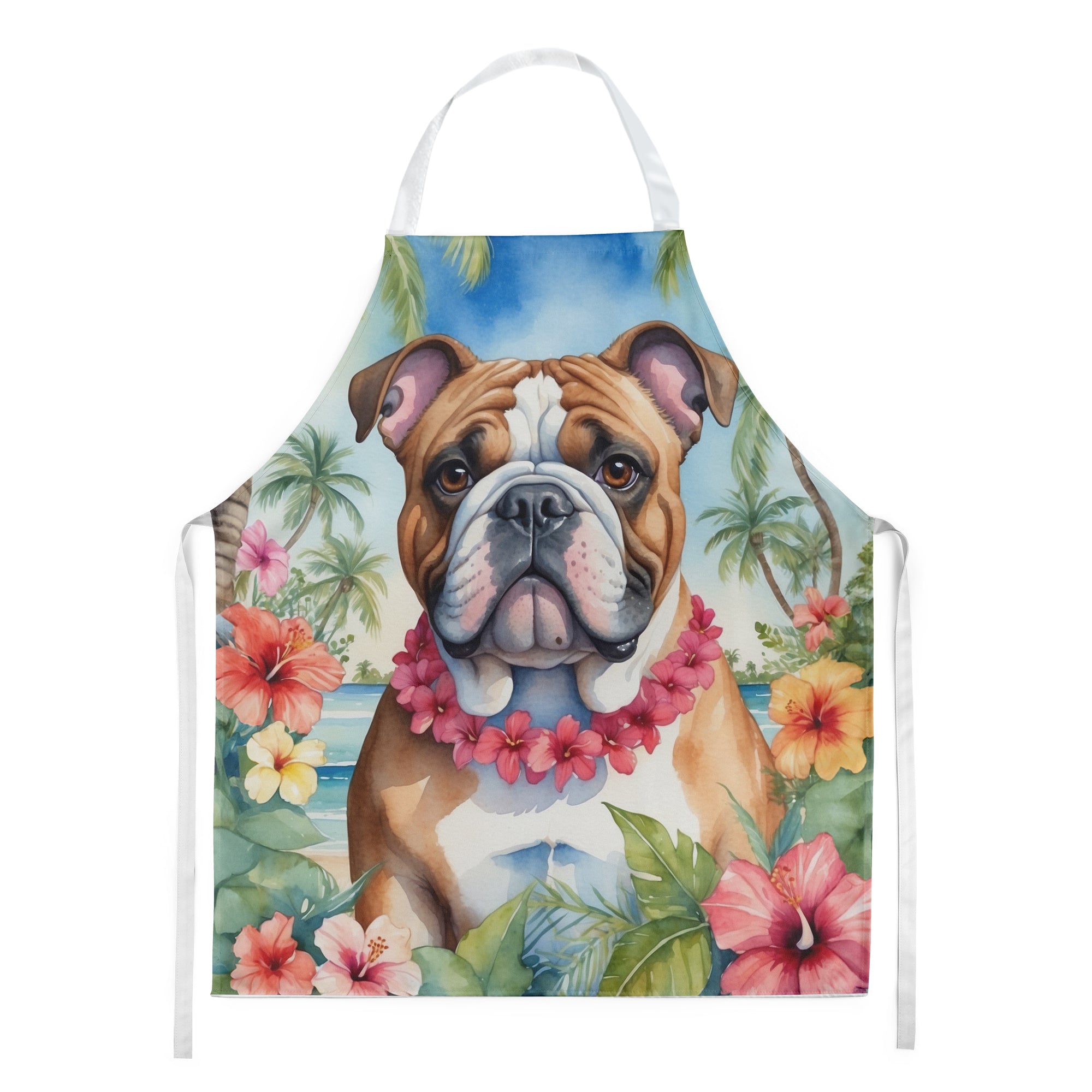 Buy this English Bulldog Luau Apron