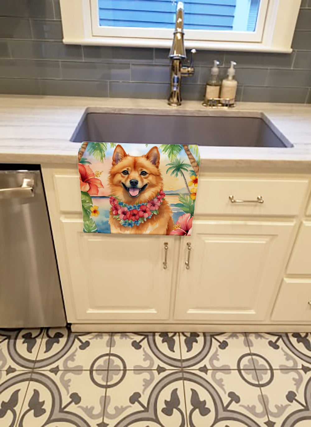 Buy this Finnish Spitz Luau Kitchen Towel