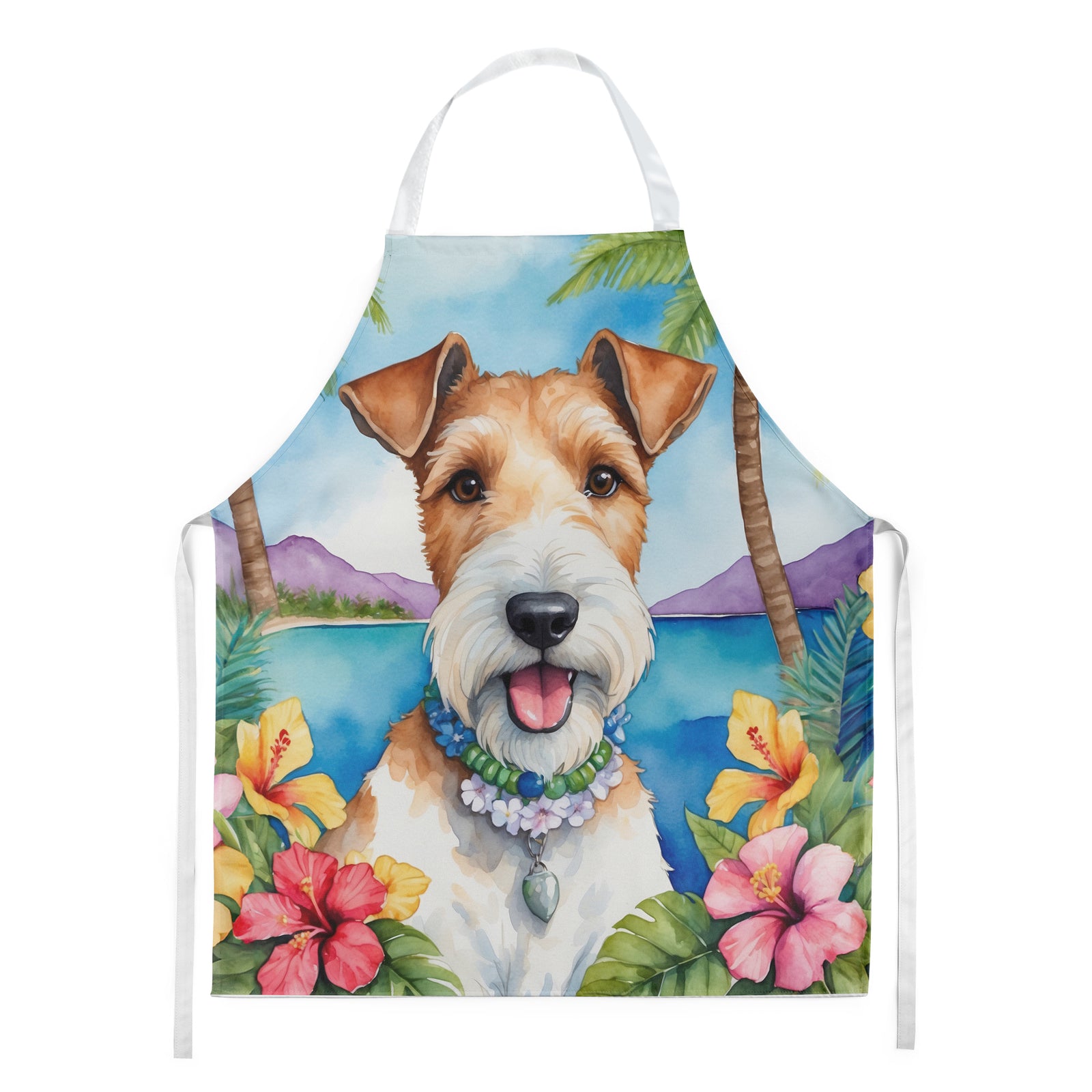 Buy this Fox Terrier Luau Apron