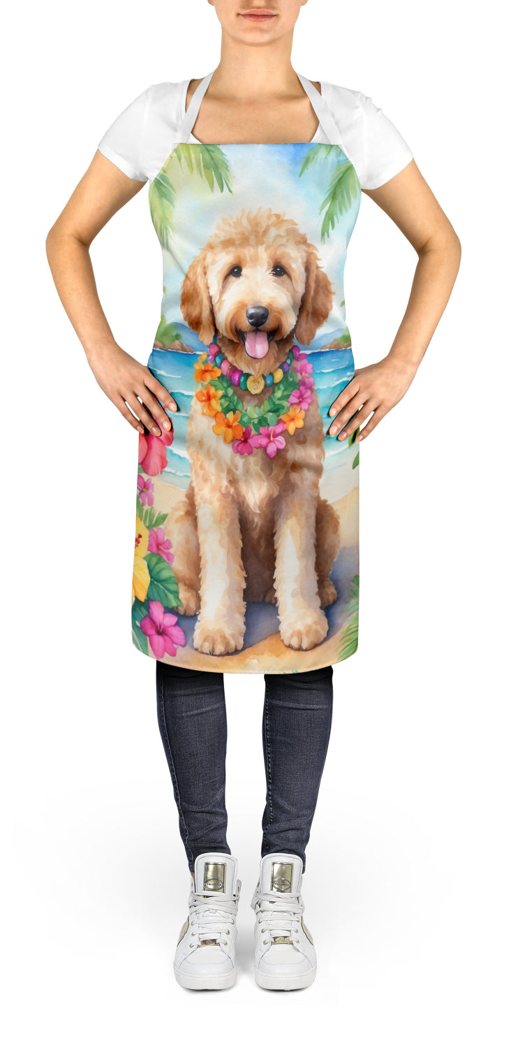 Goldendoodle Luau Apron