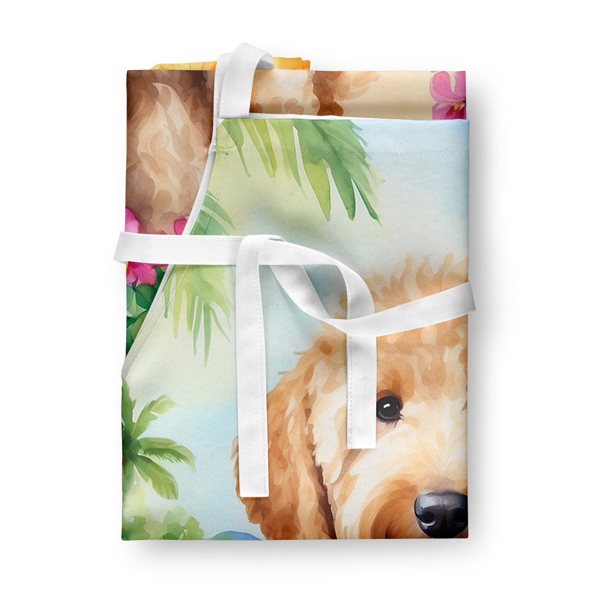 Goldendoodle Luau Apron