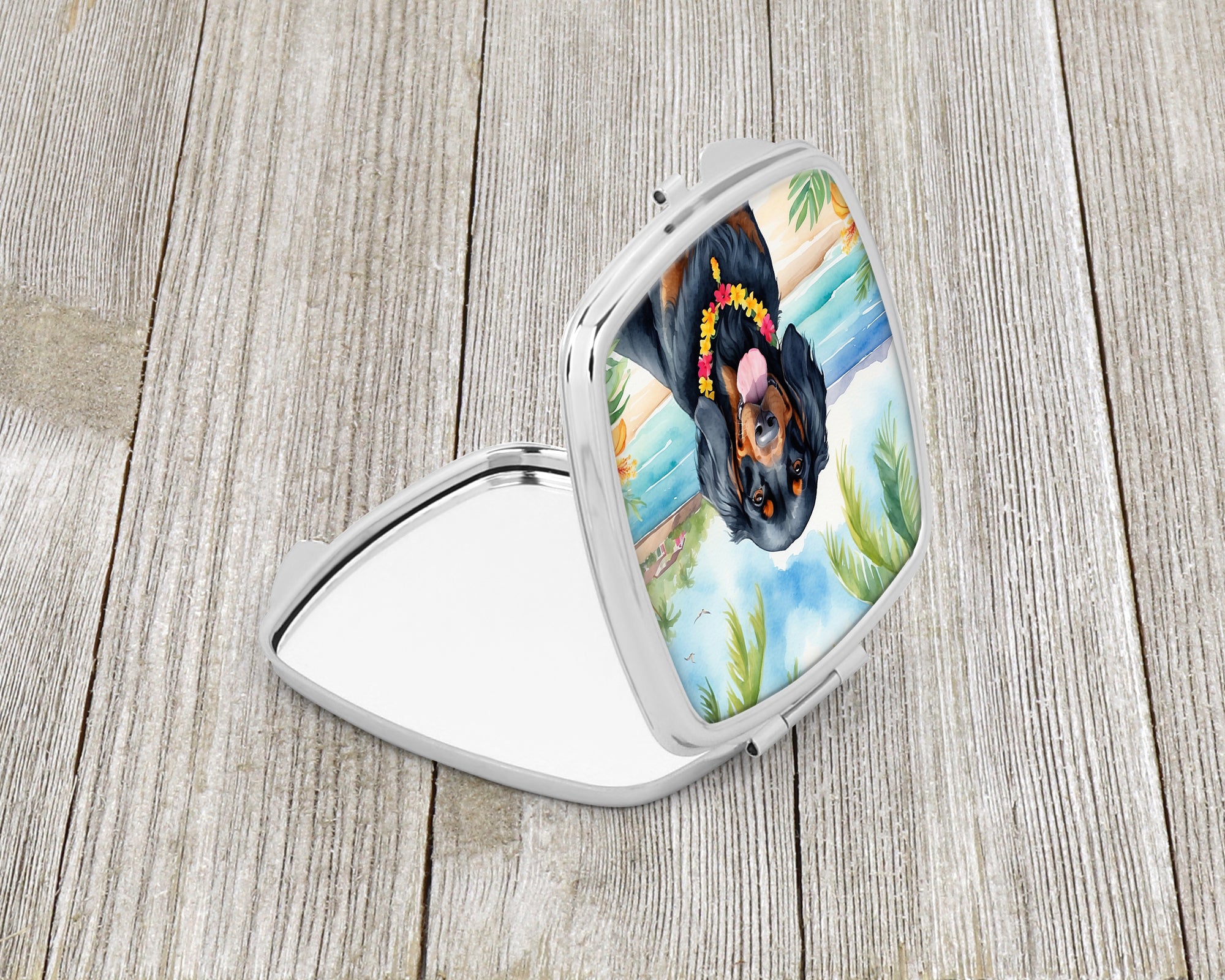 Gordon Setter Luau Compact Mirror