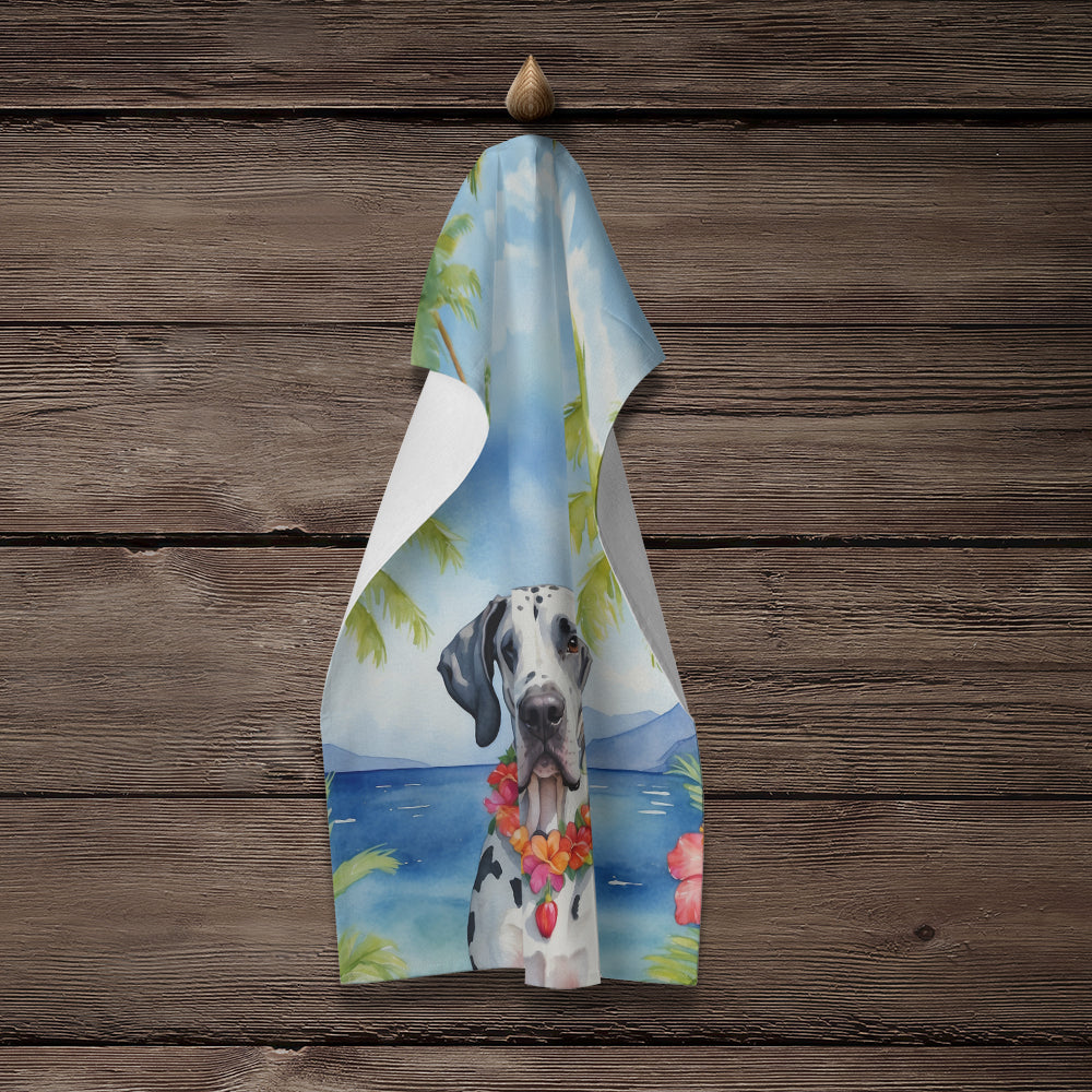 Great Dane Luau Kitchen Towel