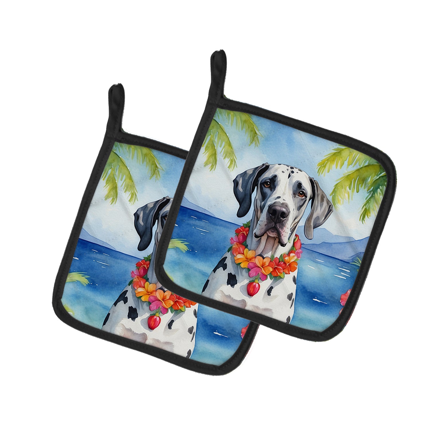 Buy this Great Dane Luau Pair of Pot Holders