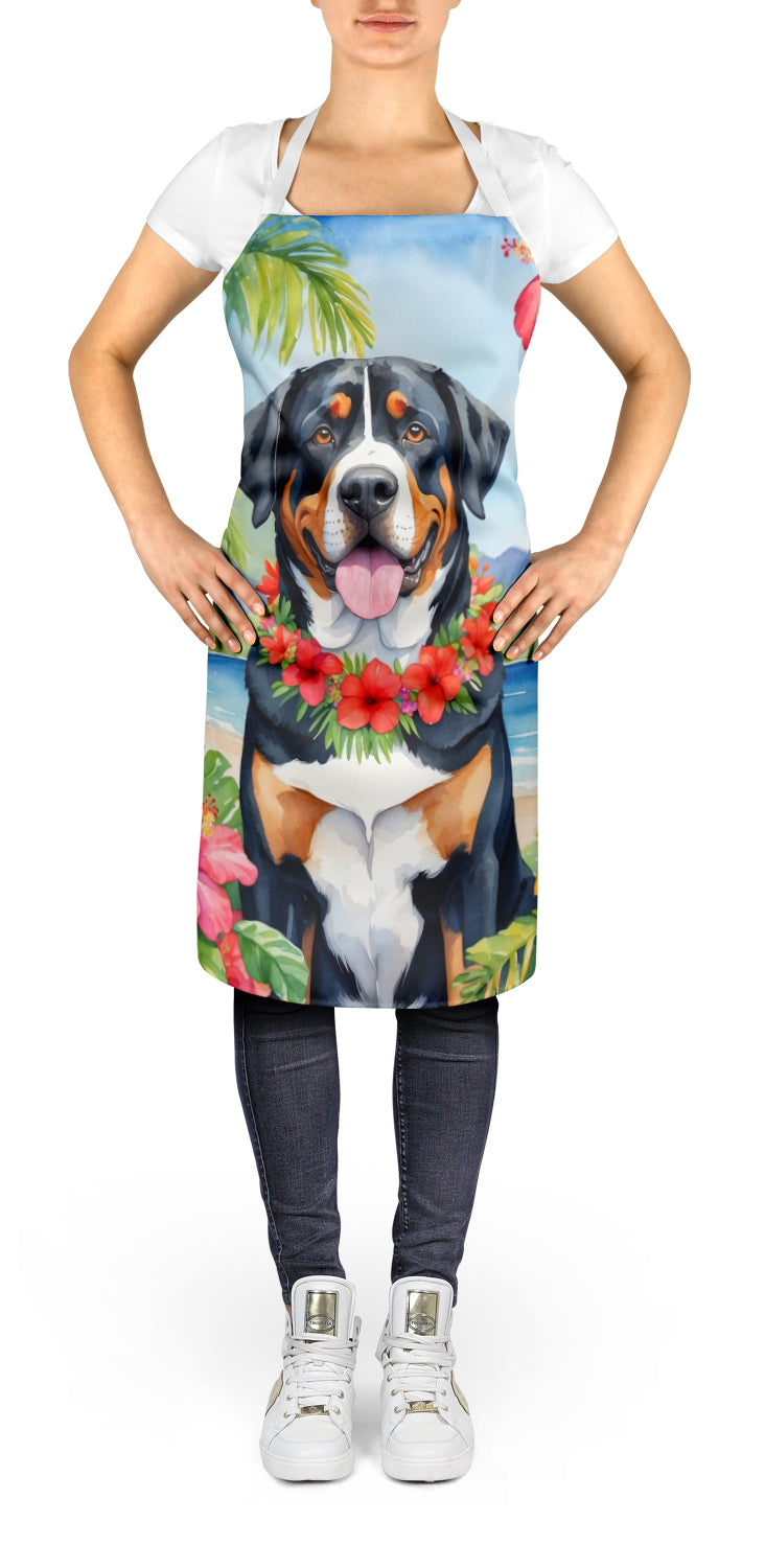 Buy this Greater Swiss Mountain Dog Luau Apron