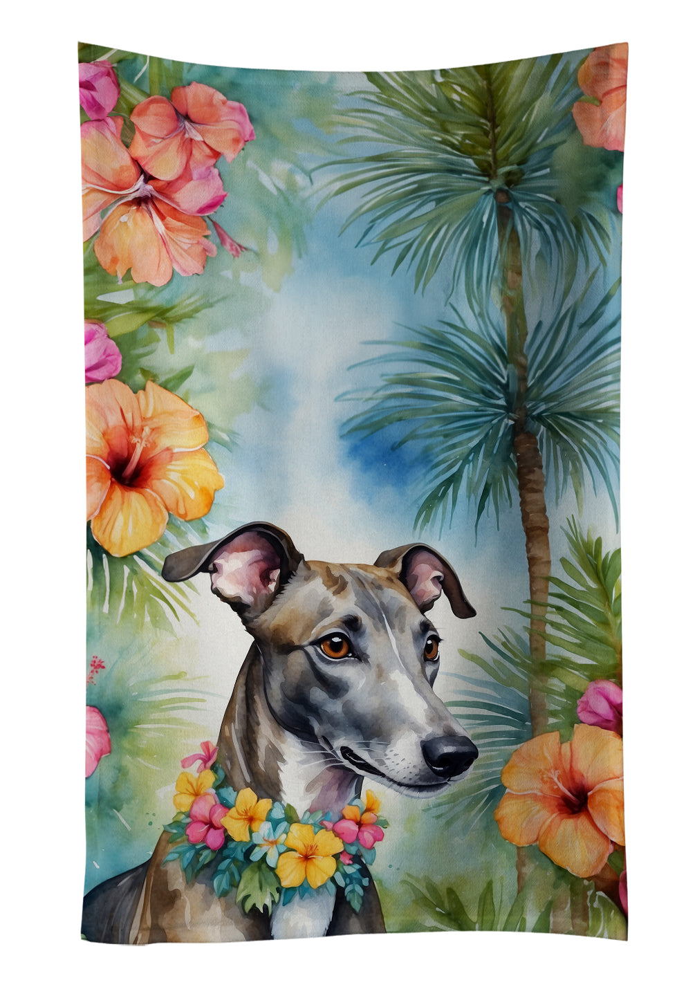 Buy this Greyhound Luau Kitchen Towel