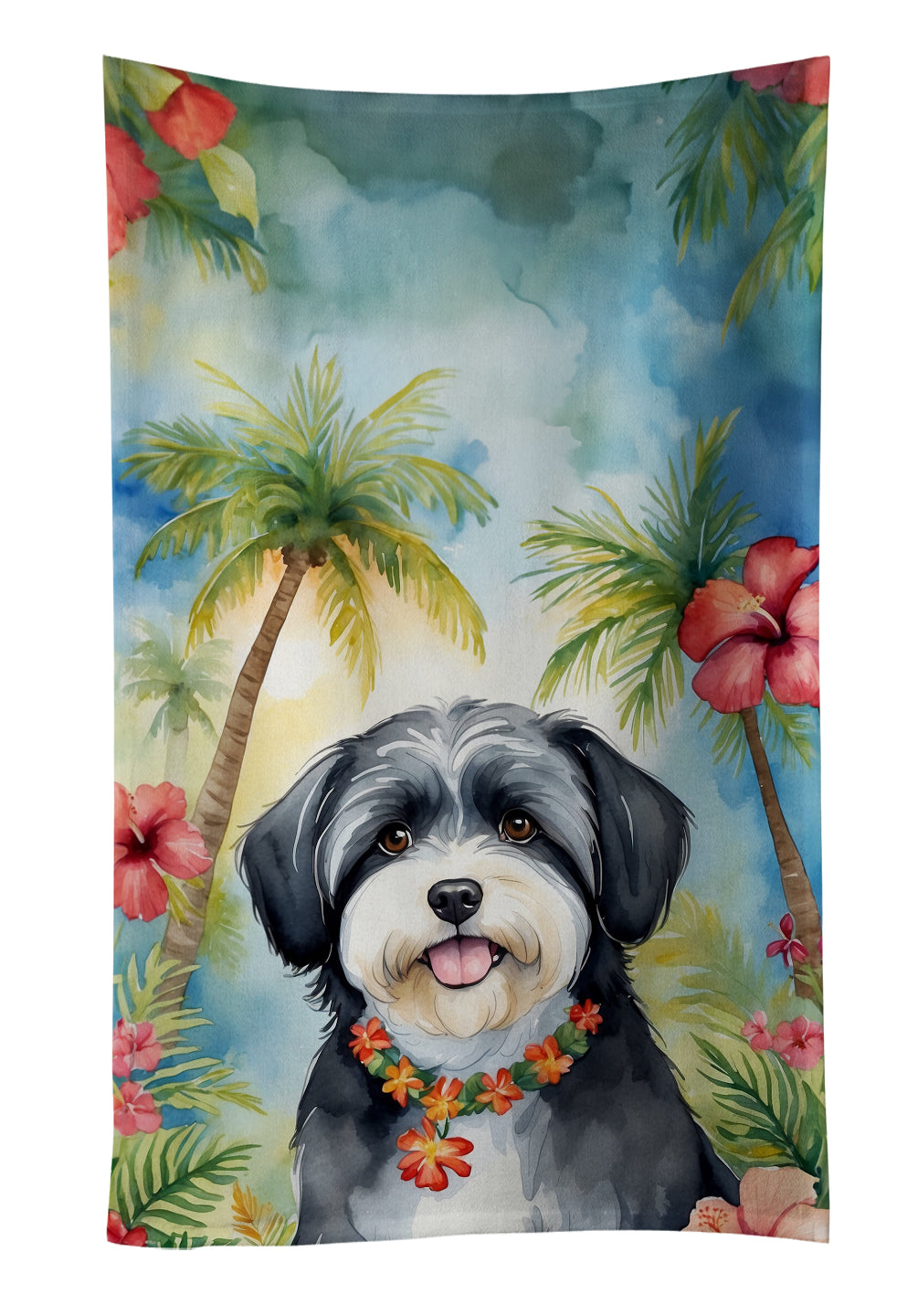 Buy this Havanese Luau Kitchen Towel