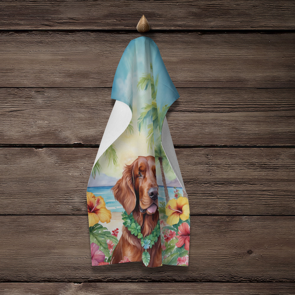 Irish Setter Luau Kitchen Towel