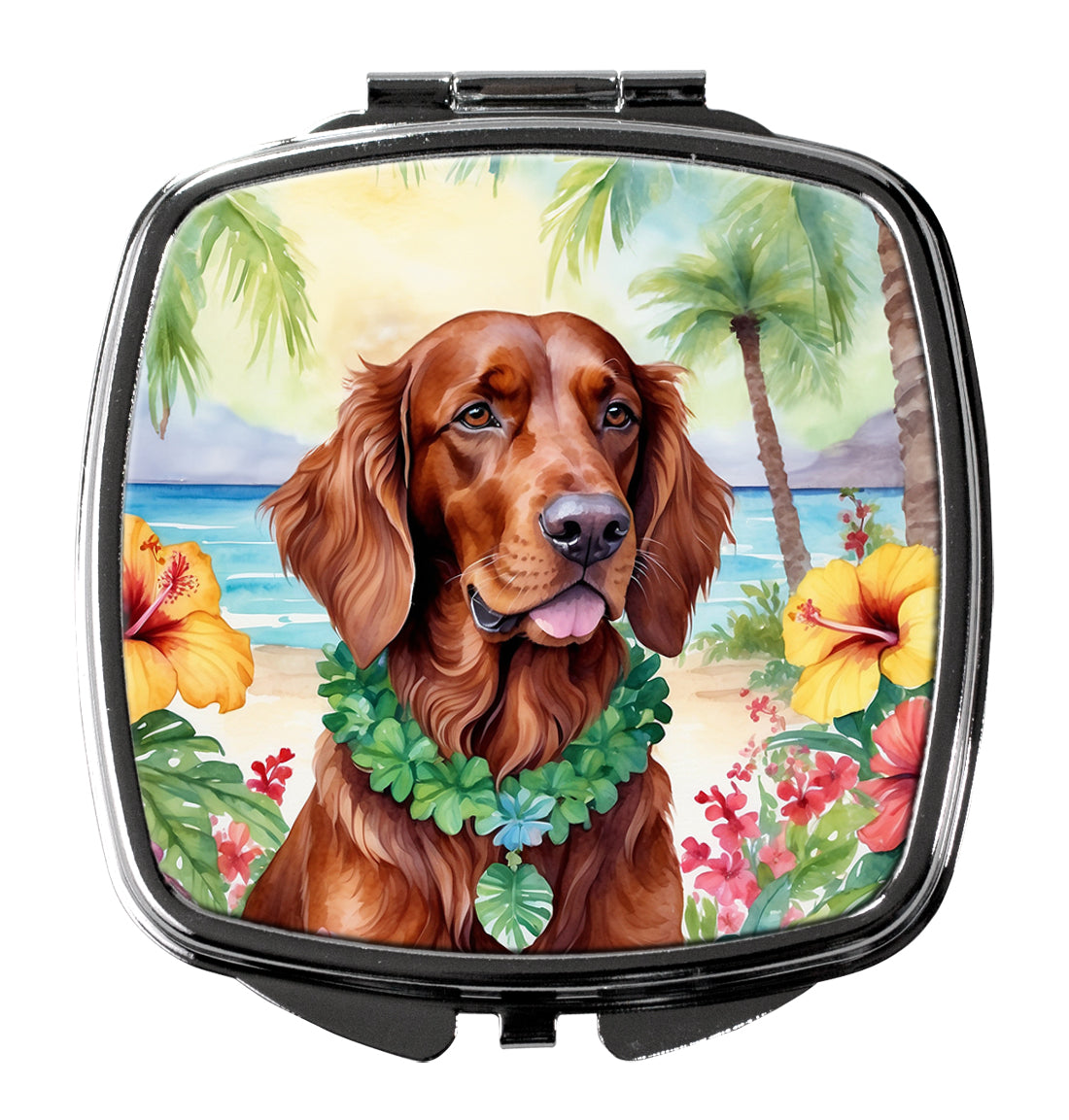 Buy this Irish Setter Luau Compact Mirror