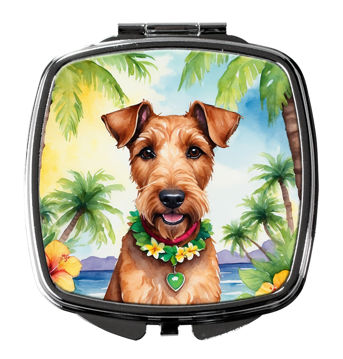 Buy this Irish Terrier Luau Compact Mirror