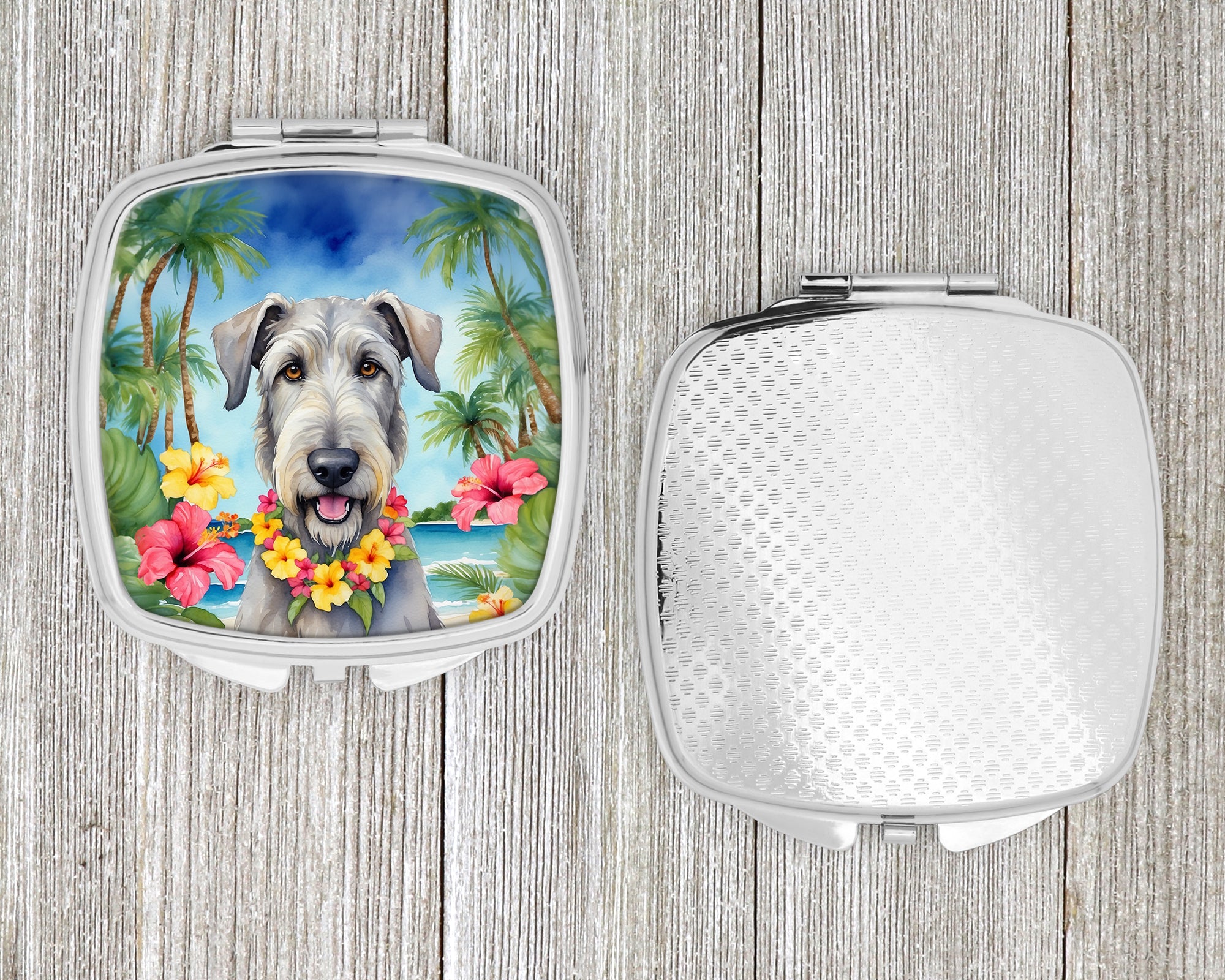 Irish Wolfhound Luau Compact Mirror