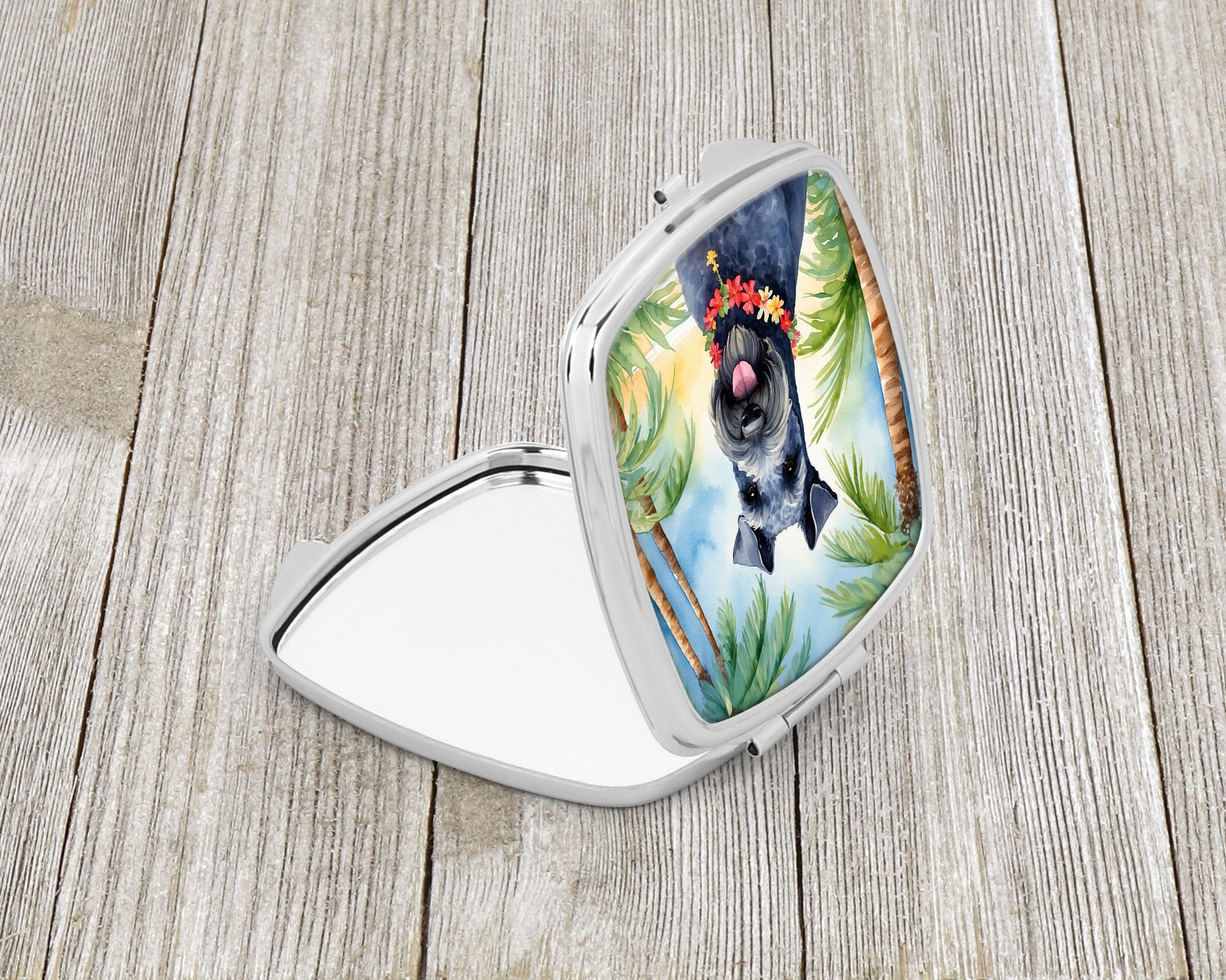 Buy this Kerry Blue Terrier Luau Compact Mirror