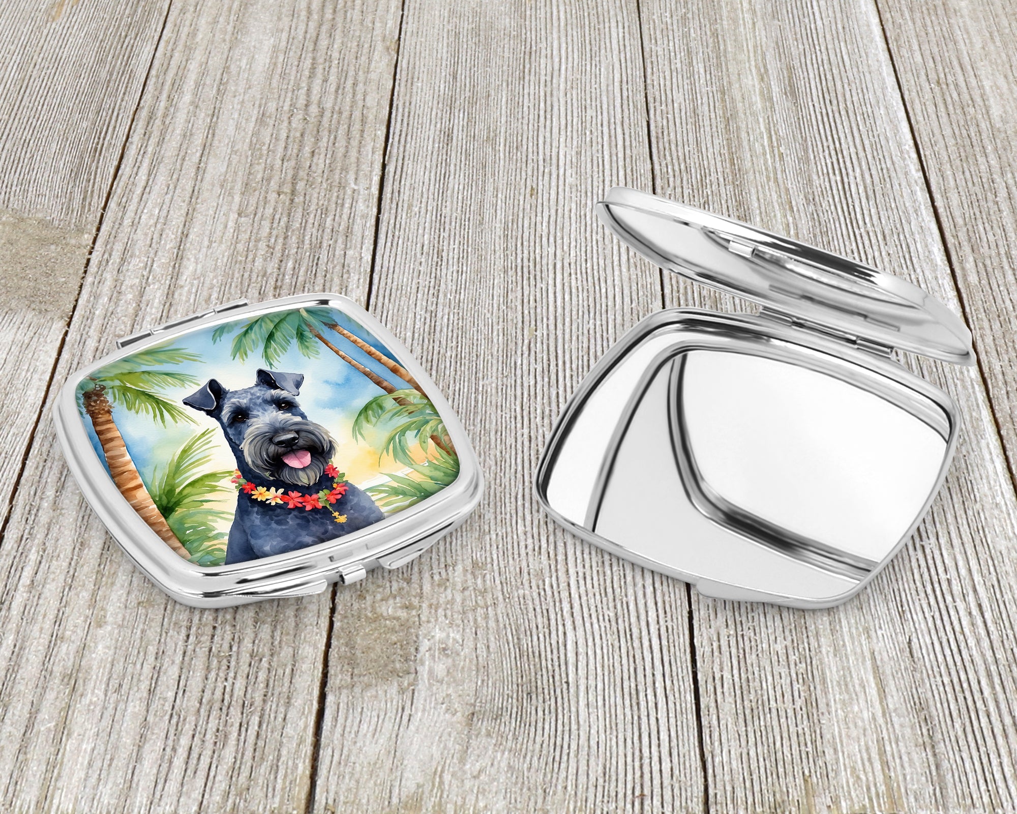 Kerry Blue Terrier Luau Compact Mirror